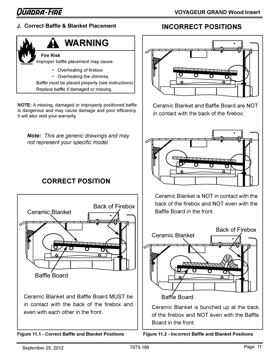 Radware VOYA-GRAND-PMH, VOYA-GRAND-MBK owner manual Incorrect Positions 