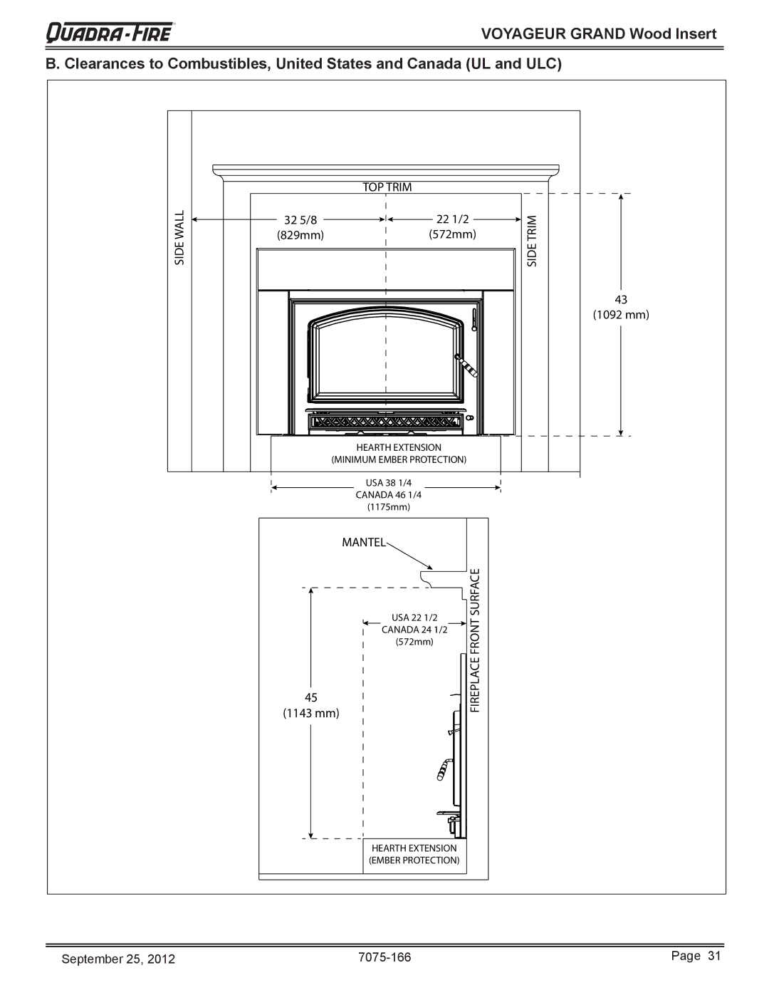 Radware VOYA-GRAND-PMH, VOYA-GRAND-MBK owner manual Wall 