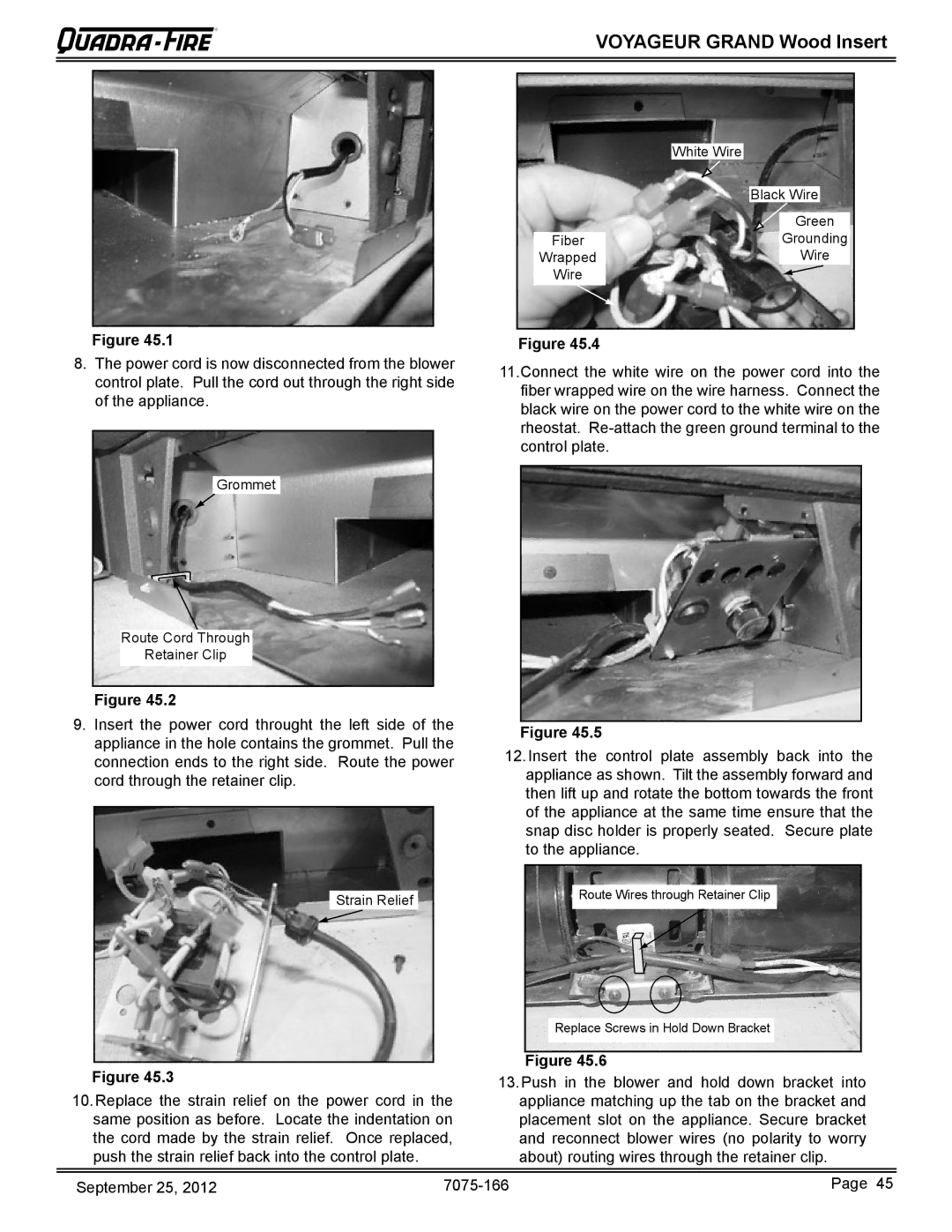 Radware VOYA-GRAND-PMH, VOYA-GRAND-MBK owner manual White Wire 