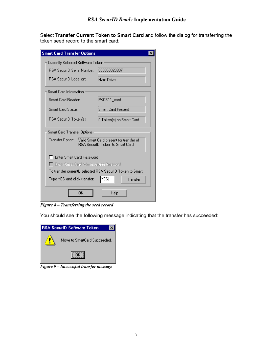 Rainbow Technologies 2000 manual Transferring the seed record 