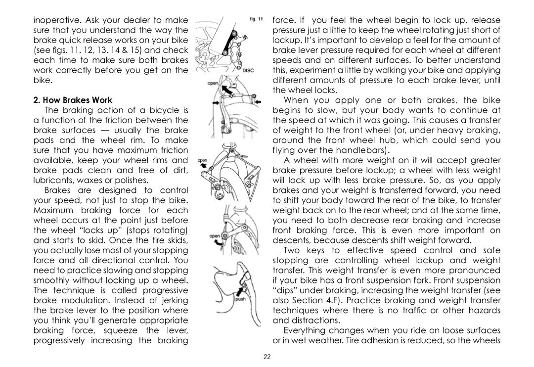 Raleigh None manual How Brakes Work 