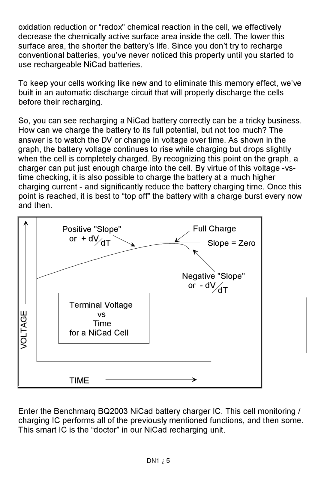 Ramsey Electronics DN1 manual Voltage, Time 