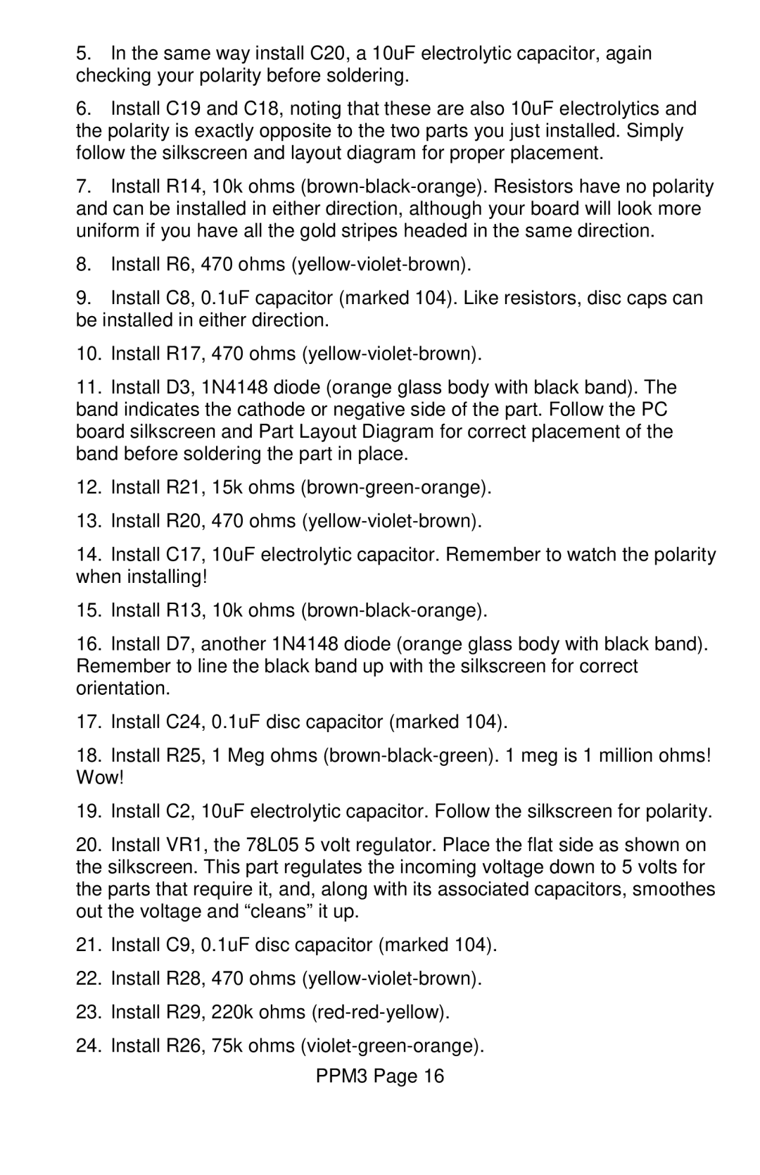 Ramsey Electronics PPM3 manual 