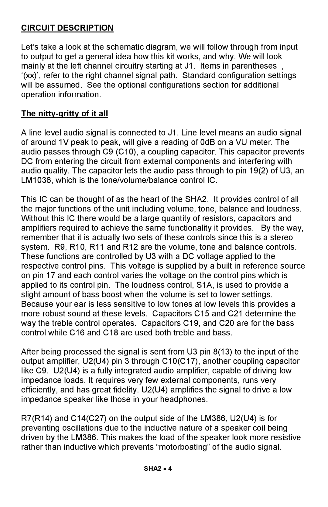 Ramsey Electronics SHA2 manual Circuit Description, Nitty-gritty of it all 