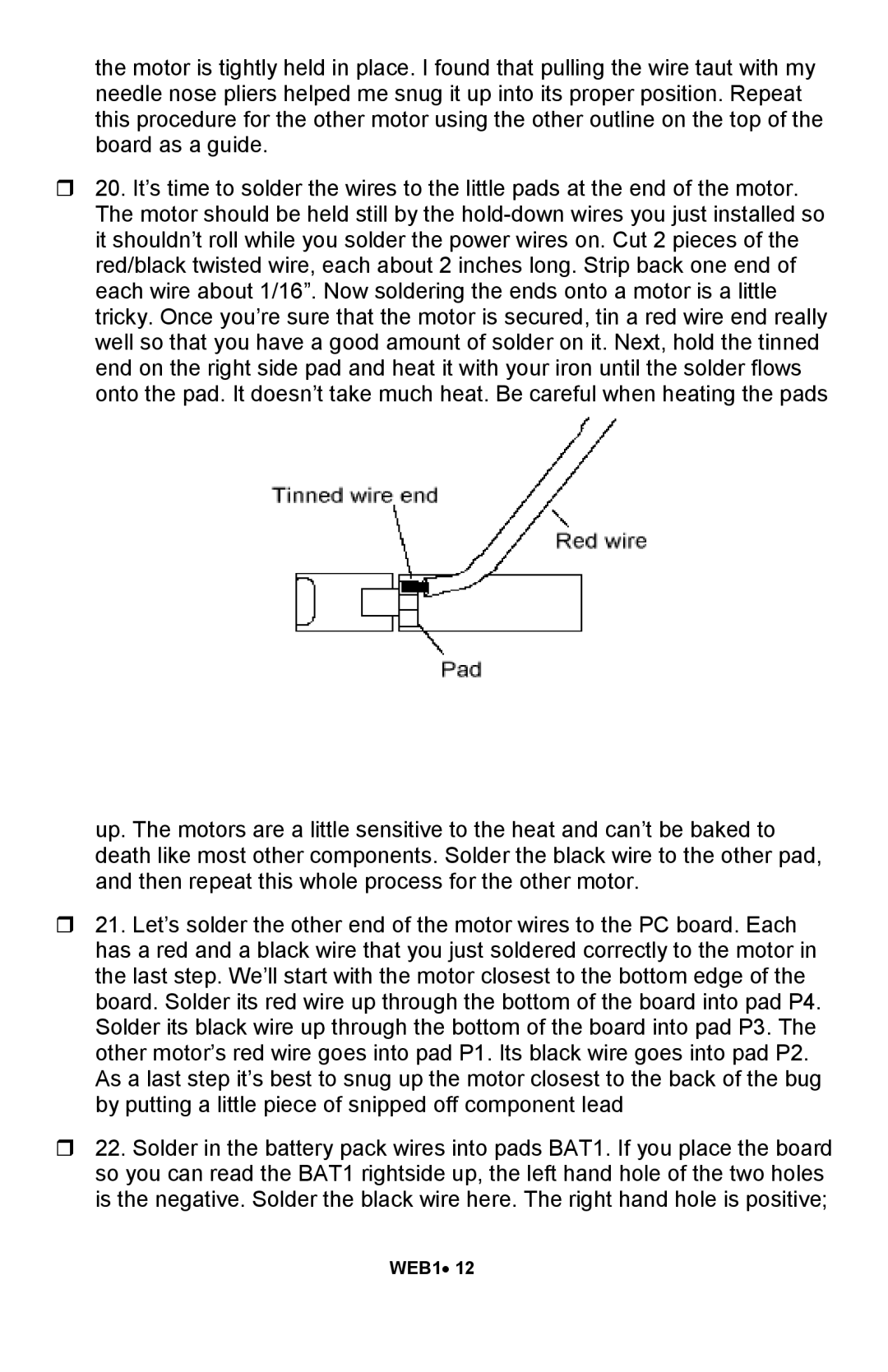 Ramsey Electronics WEB1 manual 