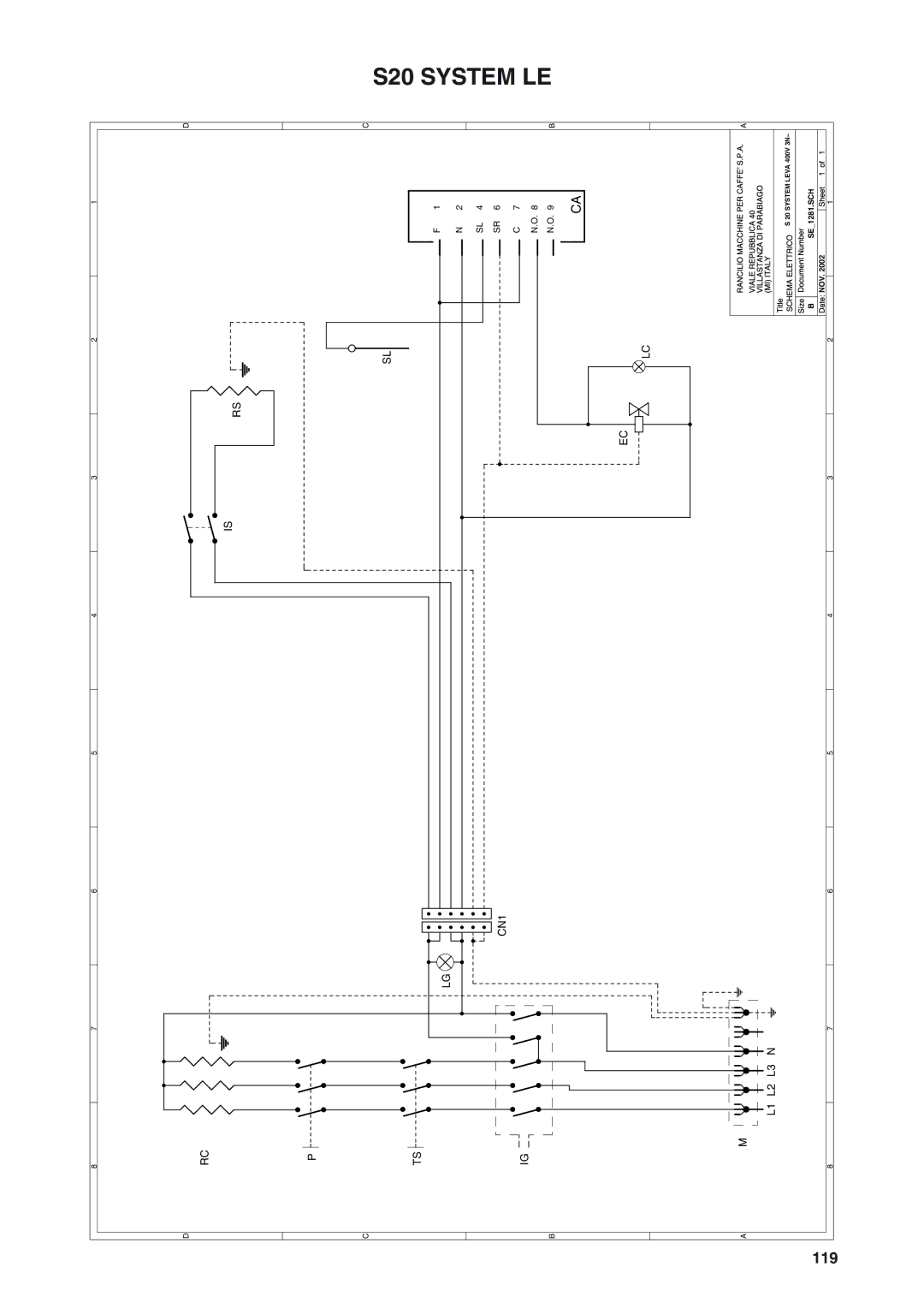 Rancilio S20 manual 119 