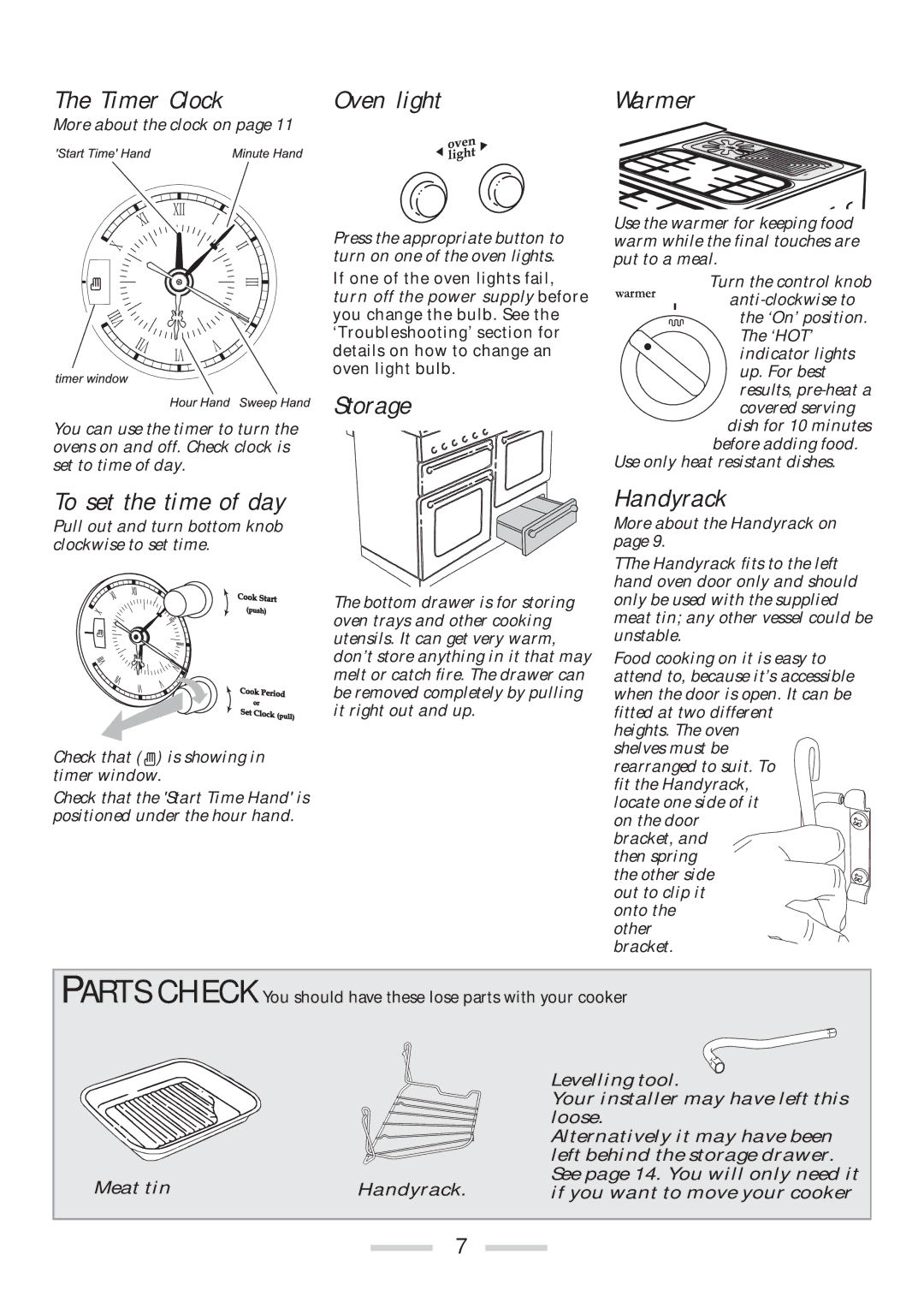 Rangemaster 110 installation instructions Timer Clock 