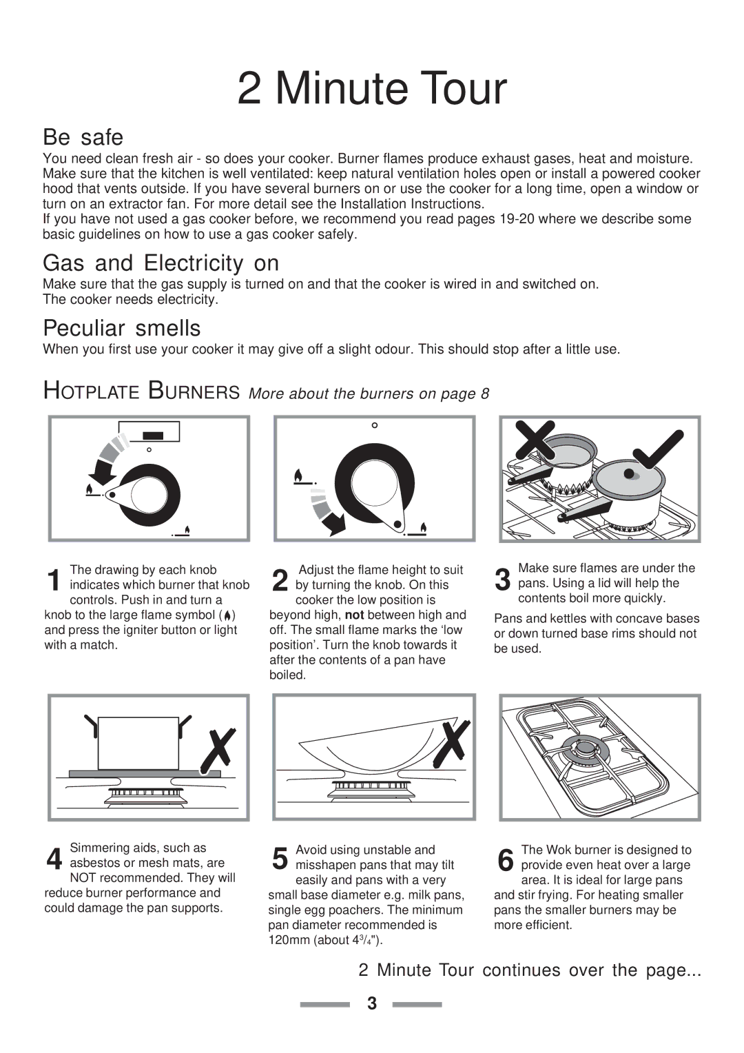 Rangemaster 110 installation instructions Minute Tour continues over 