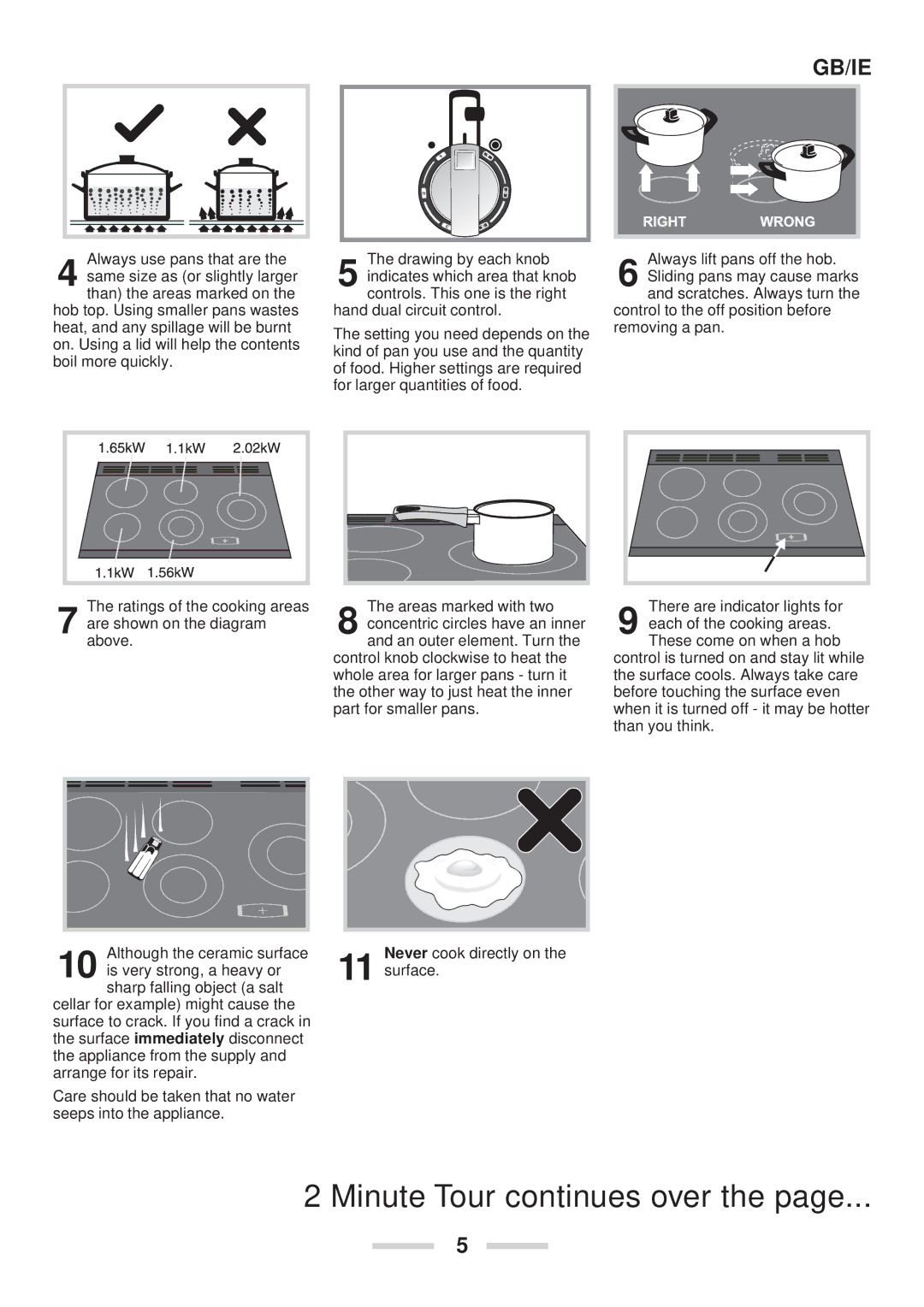 Rangemaster 90 Ceramic installation instructions Minute Tour continues over 