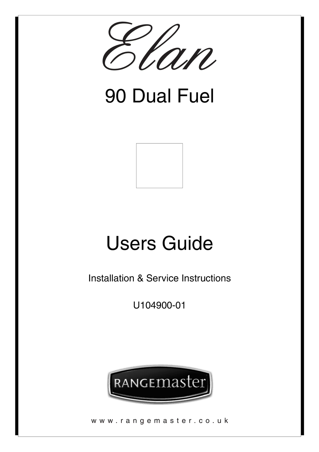 Rangemaster 90 manual Dual Fuel Users Guide 