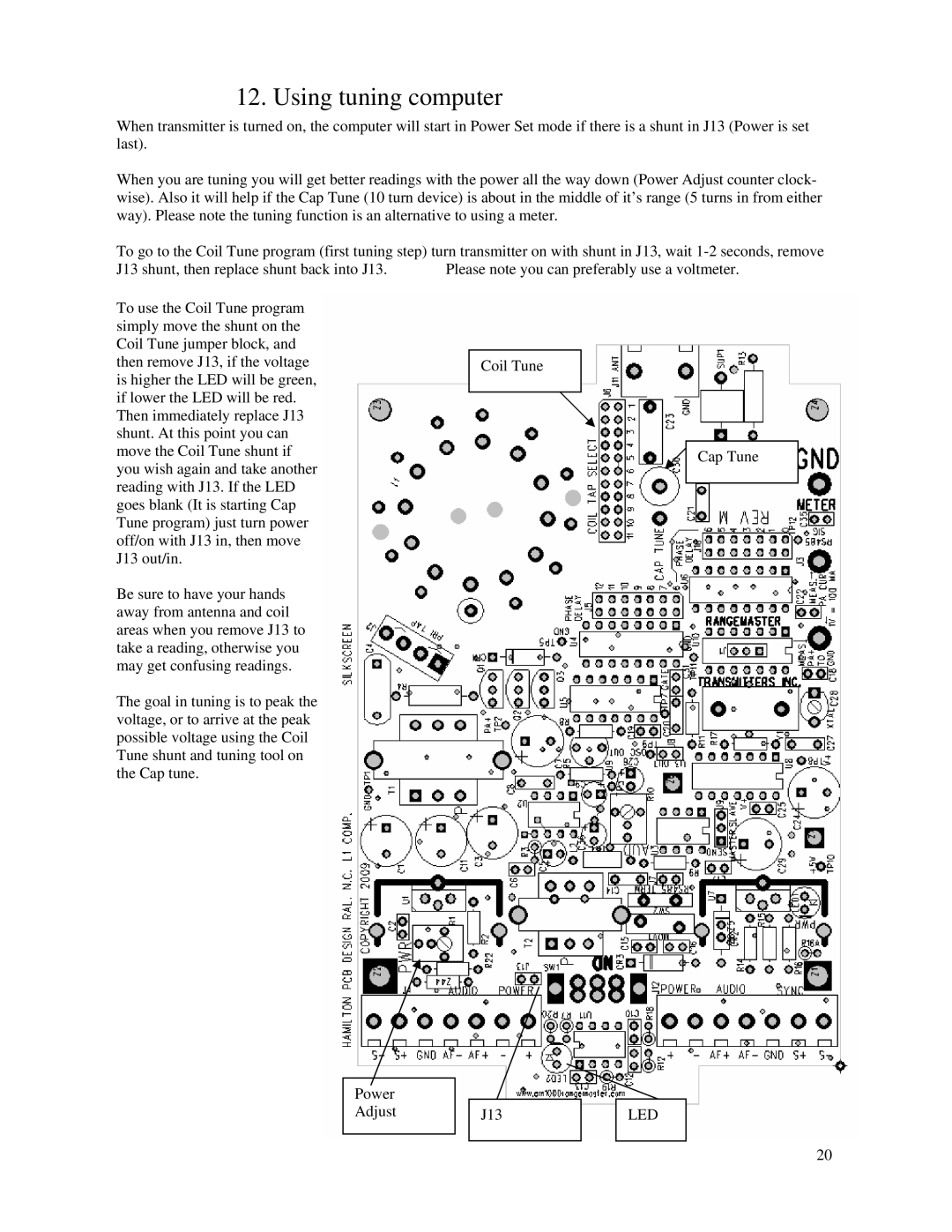 Rangemaster AM1000 installation manual Led 