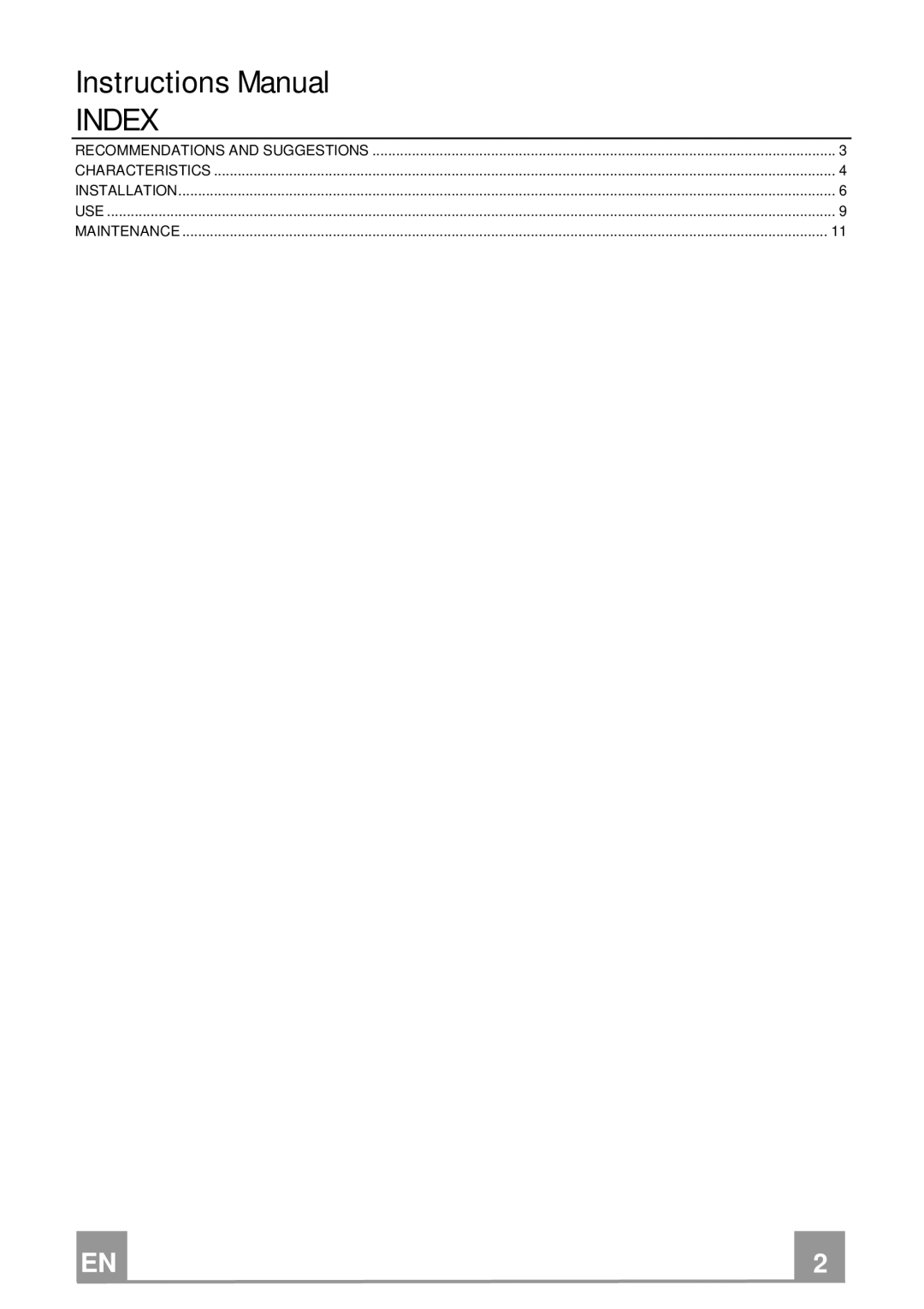 Rangemaster GLX490 RM manual Index 