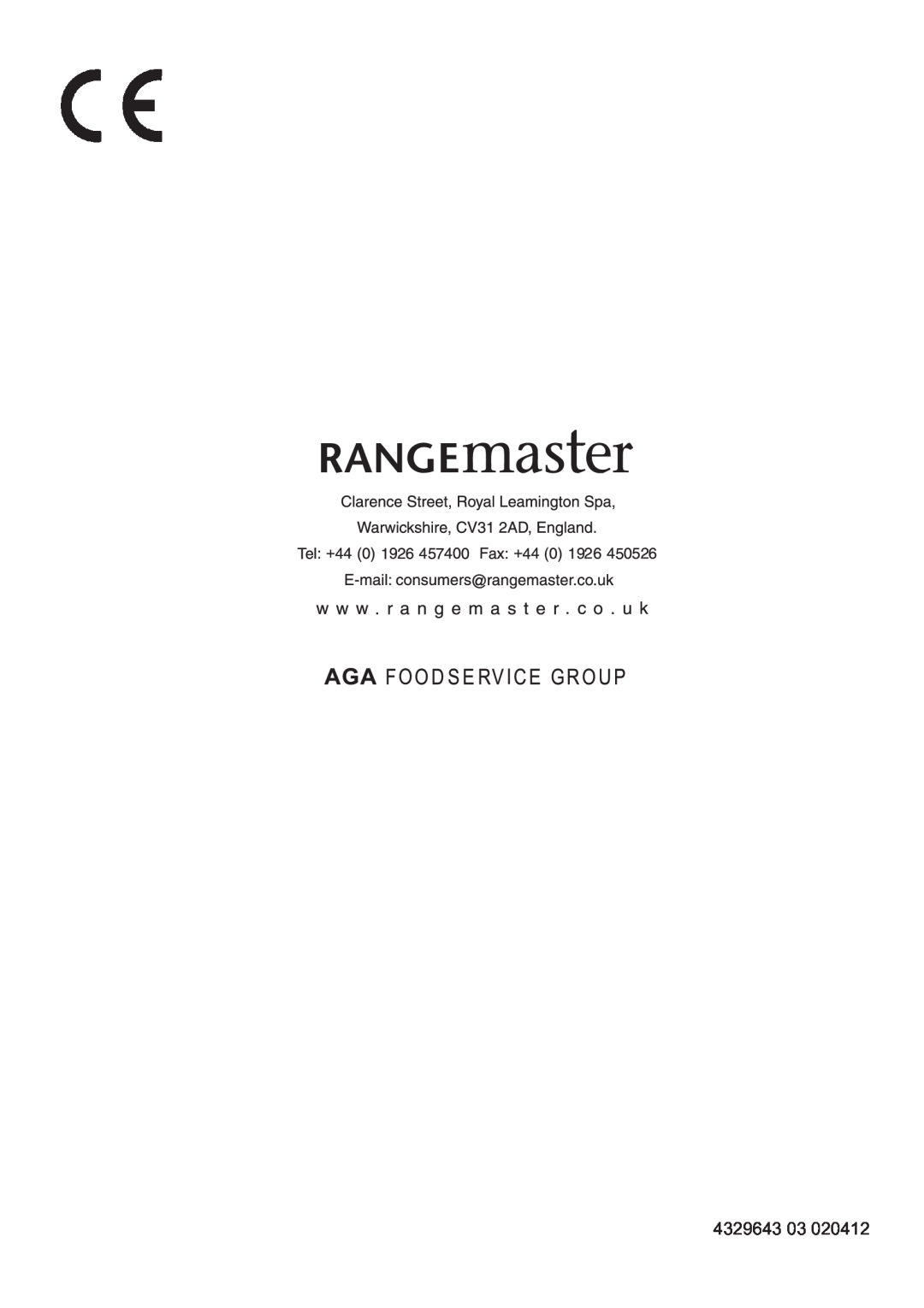 Rangemaster LEIHDS120SC installation instructions 