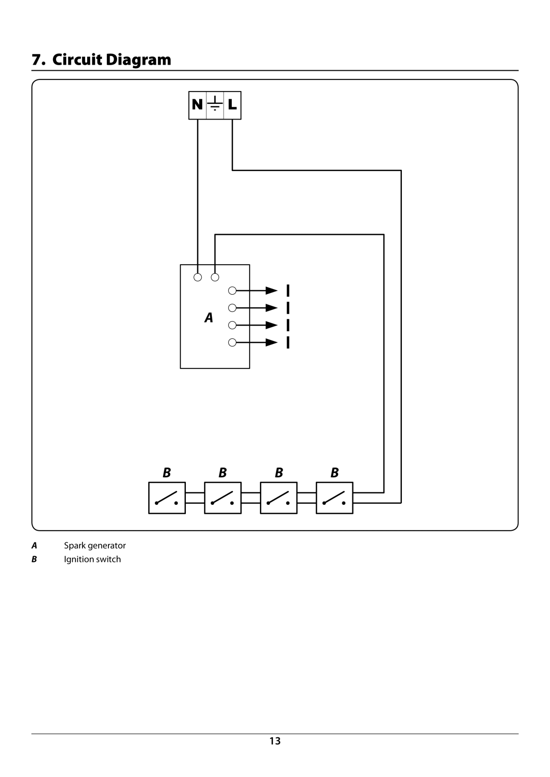 Rangemaster RC60SS manual Circuit Diagram 