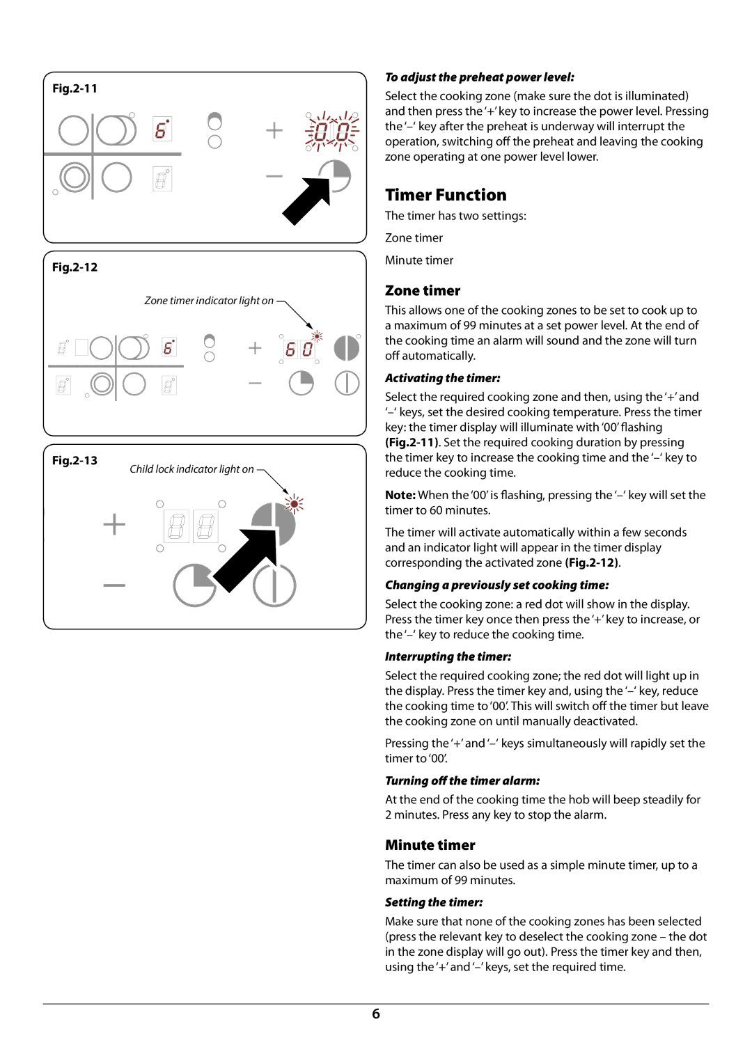 Rangemaster RC77 manual Timer Function 