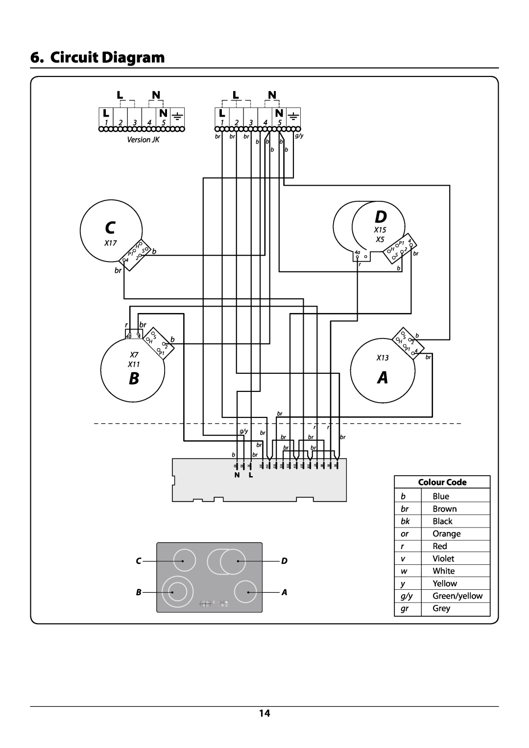 Rangemaster Circuit Diagram, DocNo.092-0002 - Circuit diagram - RC77, ArtNo.080-0012, RC77 circuit diagram, code table 