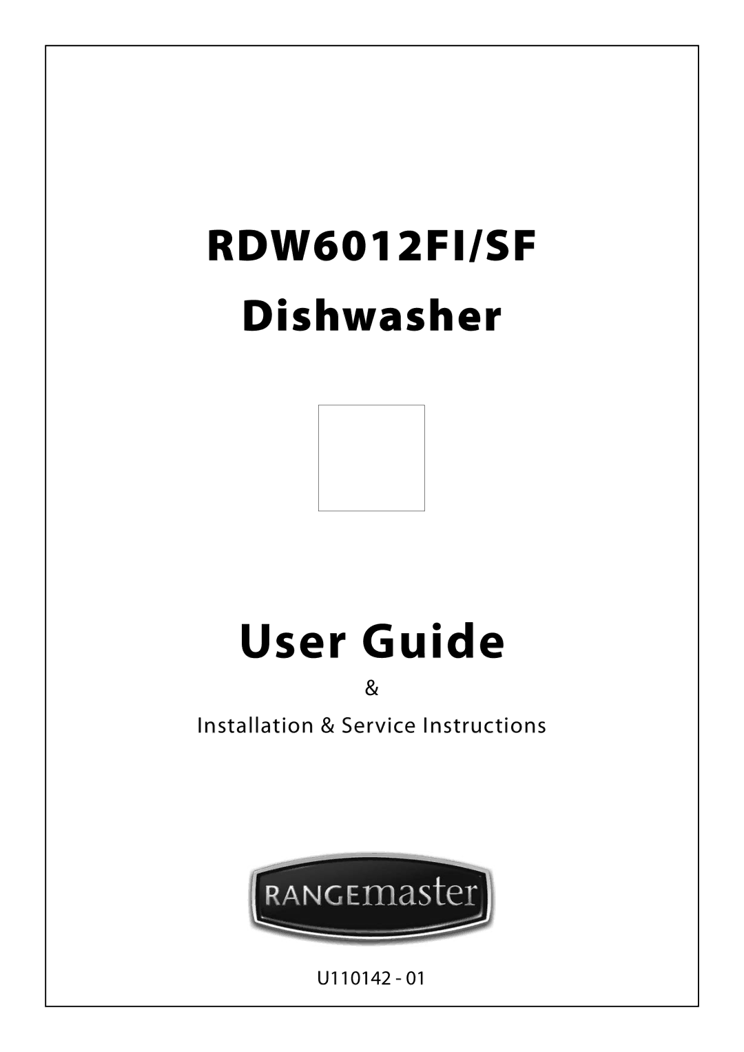 Rangemaster RDW6012FI/SF manual User Guide 