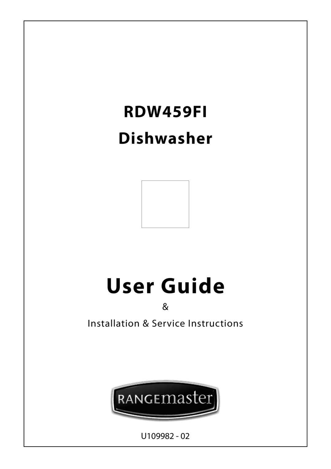 Rangemaster RDW945FI manual User Guide 