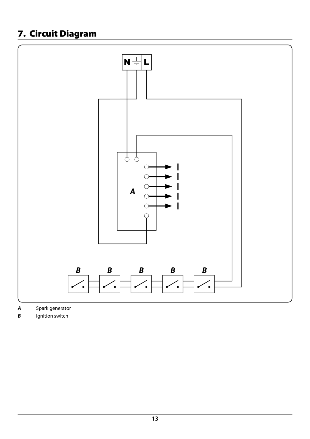 Rangemaster RGG77 manual Circuit Diagram 