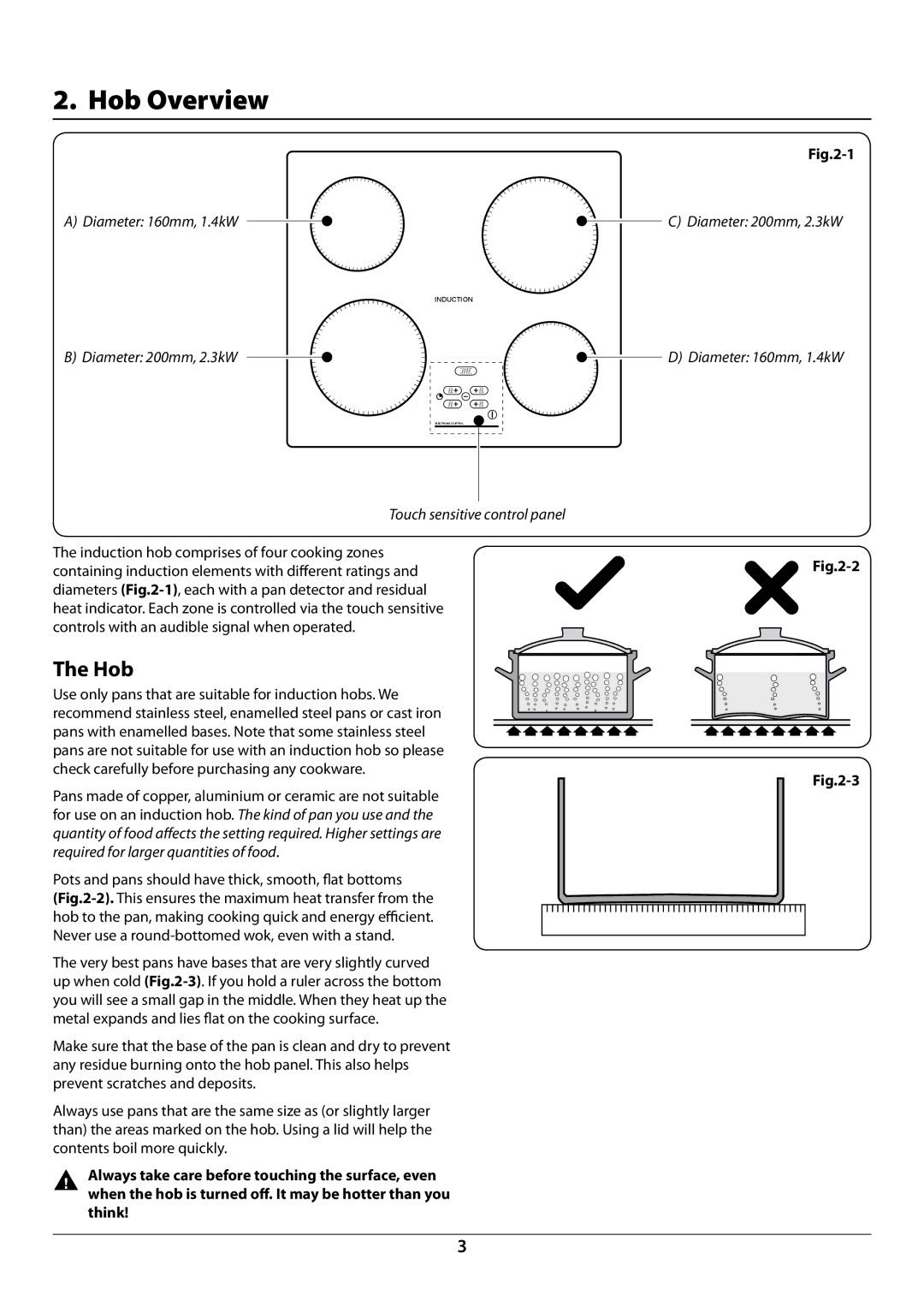 Rangemaster RI60 manual Hob Overview 