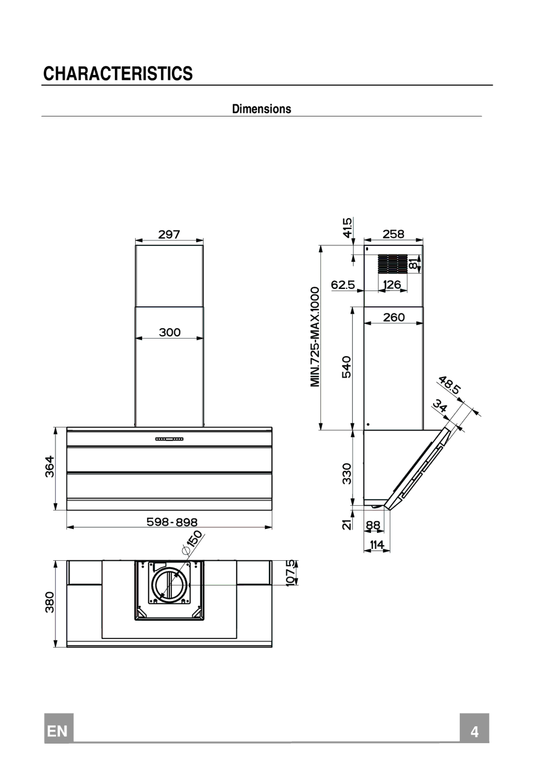 Rangemaster RMG2H60SS, RMG2H90SS manual Characteristics 