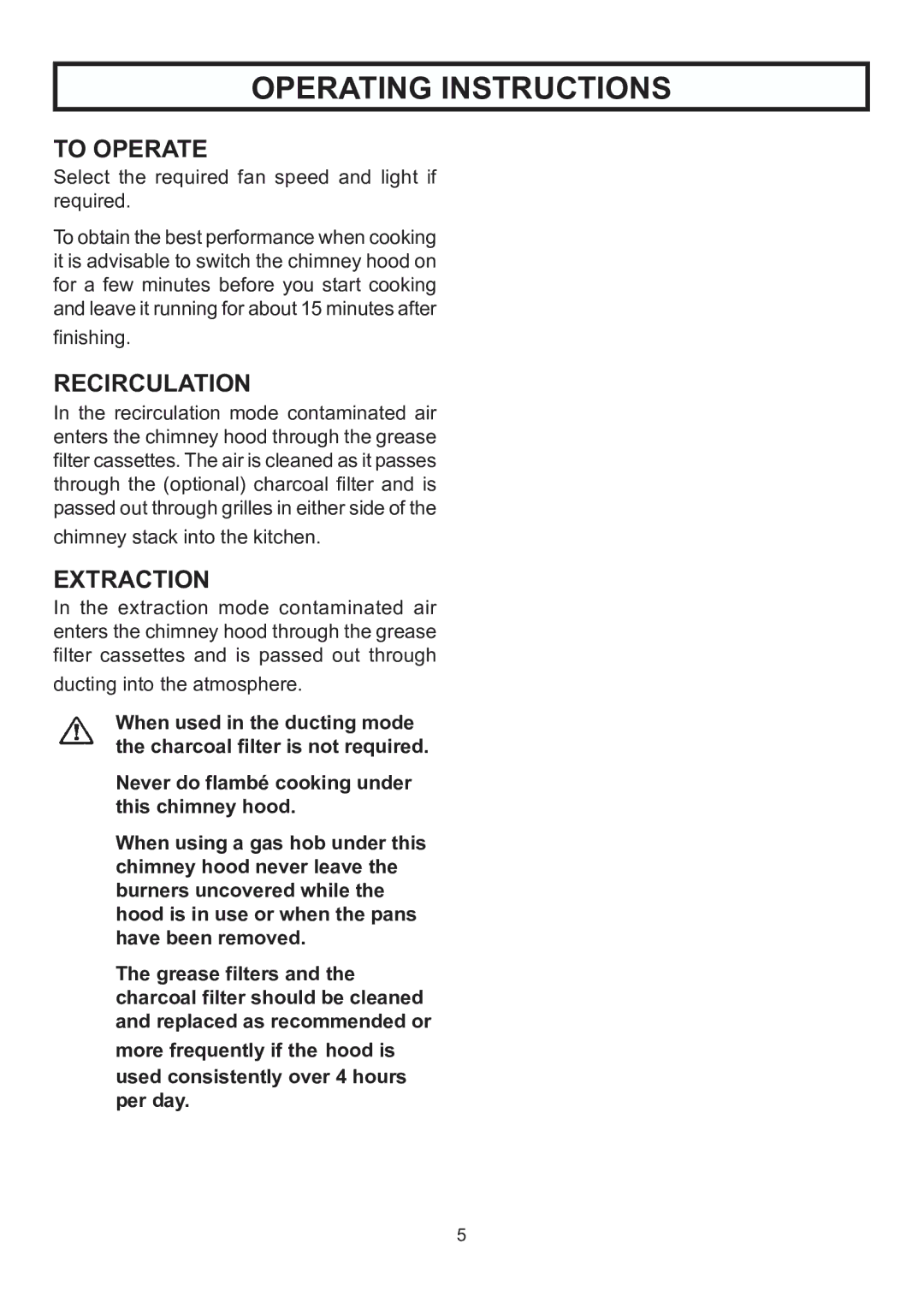 Rangemaster RMHDT90SS, RMHDT110SS installation instructions Operating Instructions 