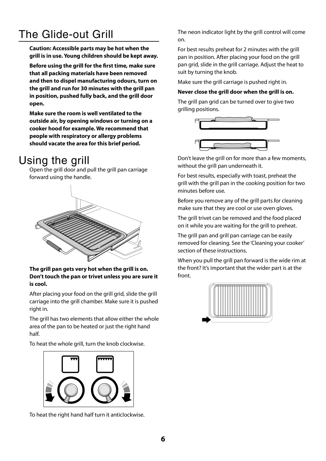 Rangemaster U109360 - 01 manual Glide-out Grill 