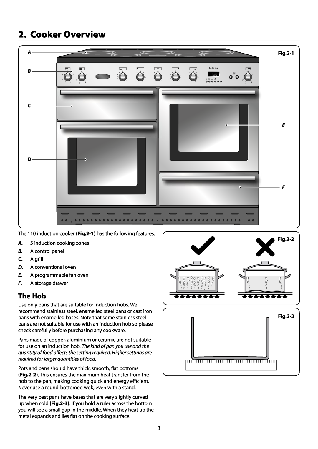 Rangemaster U109948 - 04 manual The Hob, Cooker Overview 