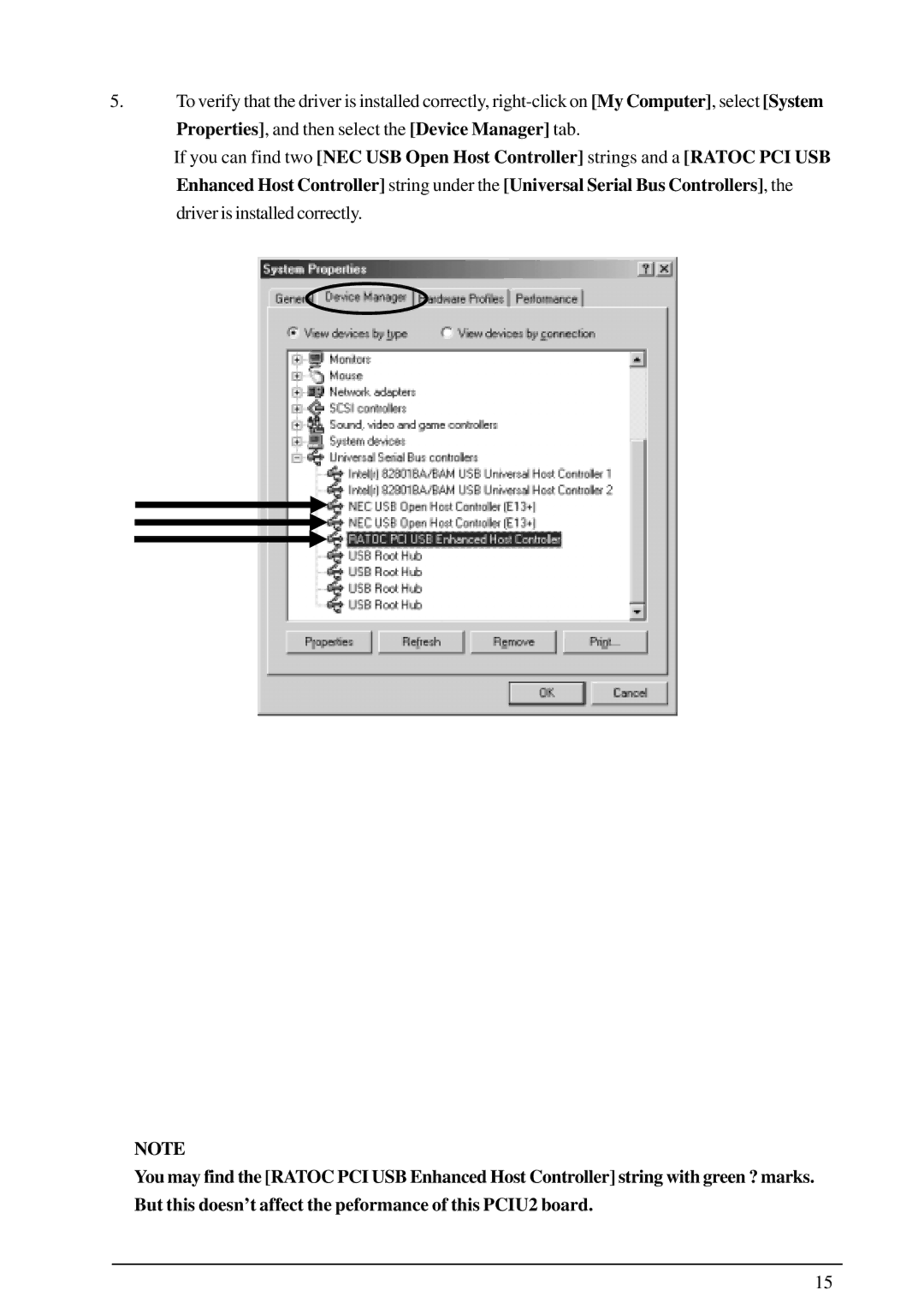 Ratoc Systems PCIU2 user manual 