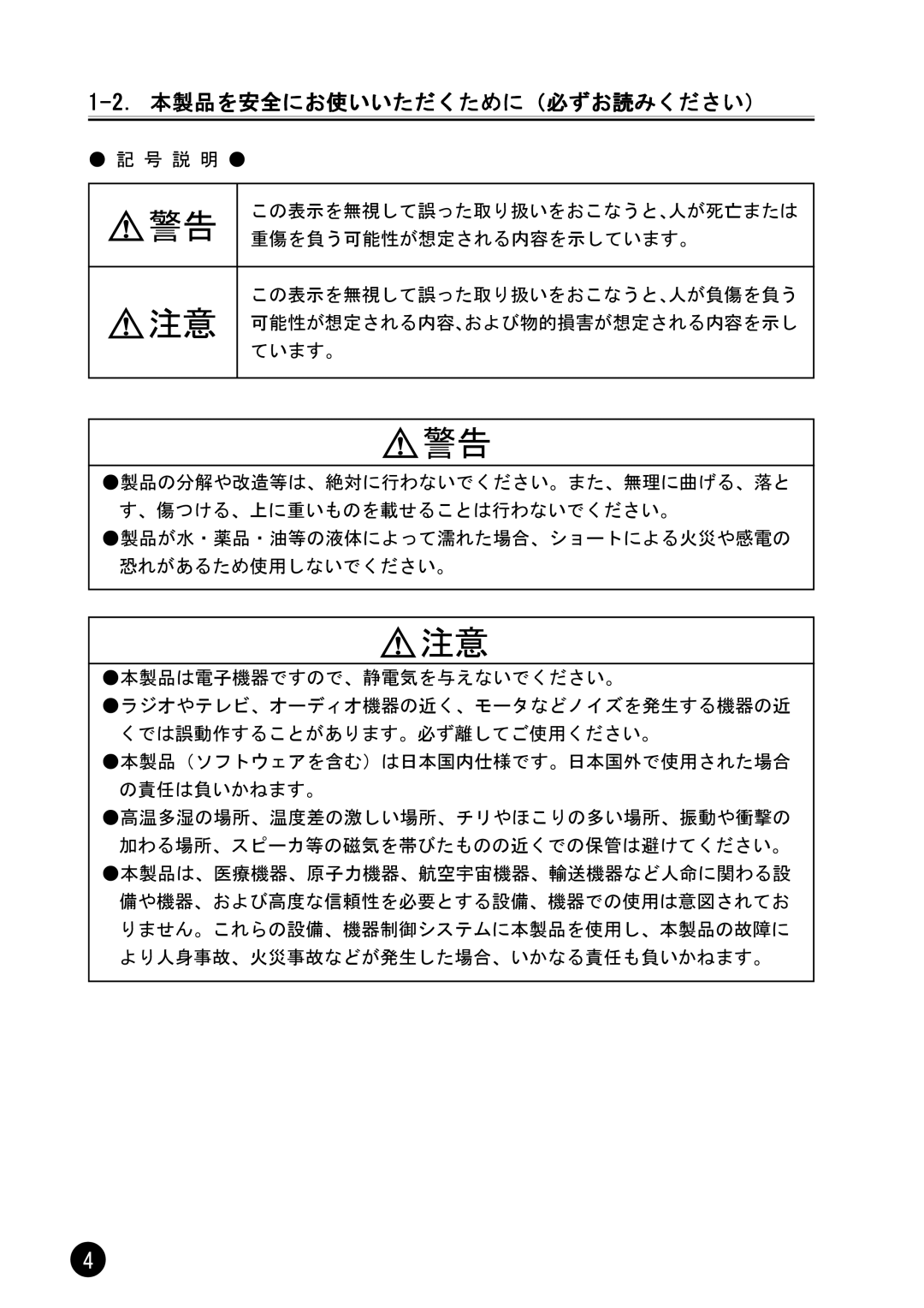 Ratoc Systems REX-CBFW1-L manual 本製品を安全にお使いいただくために（必ずお読みください） 