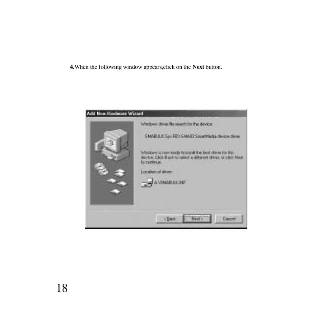 Ratoc Systems SMA03U manual When the following window appears,click on the Next button 