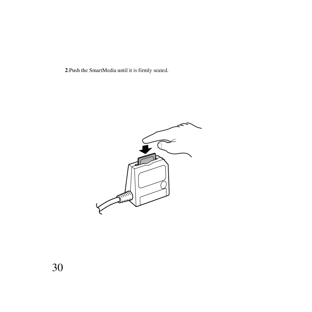 Ratoc Systems SMA03U manual Push the SmartMedia until it is firmly seated 