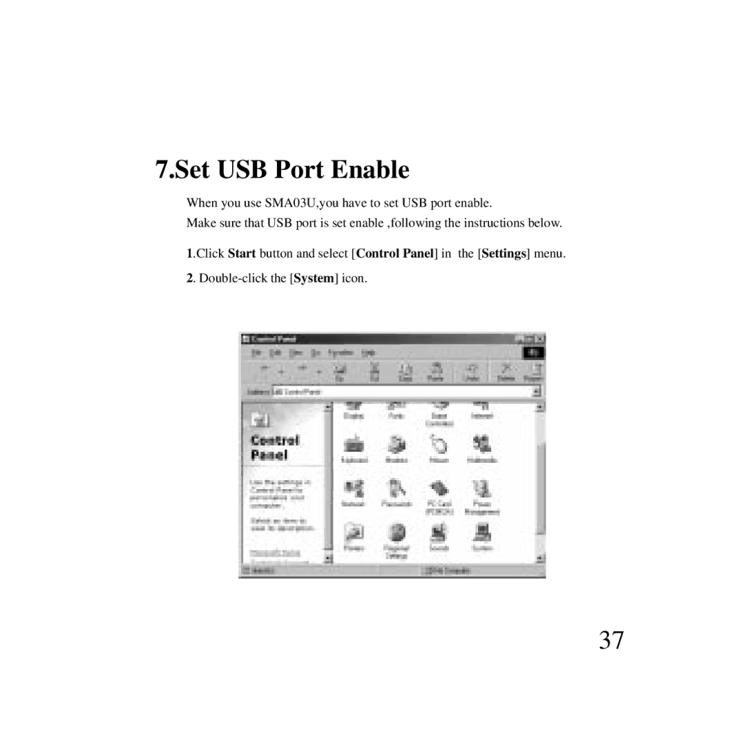 Ratoc Systems SMA03U manual Set USB Port Enable 