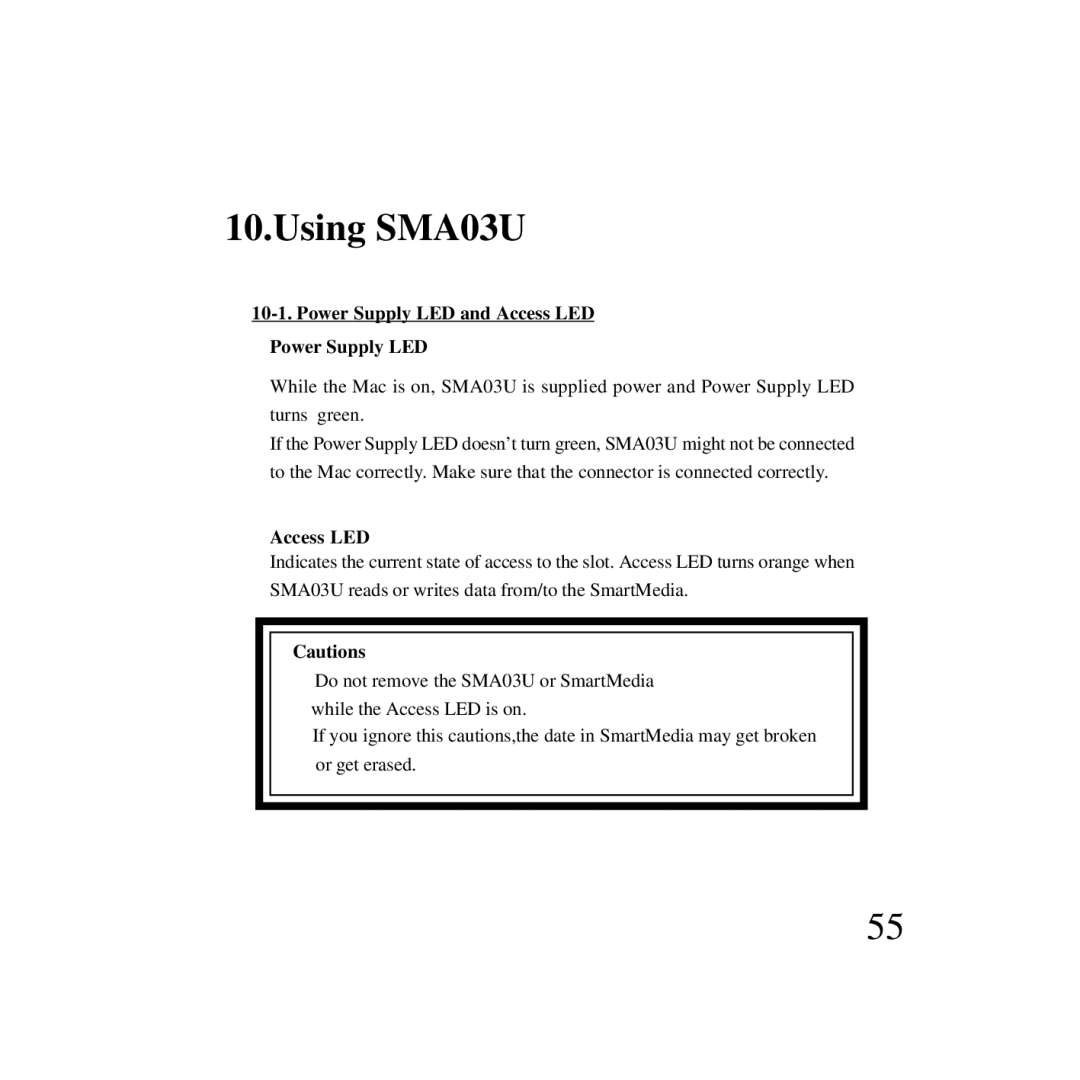 Ratoc Systems manual Using SMA03U 