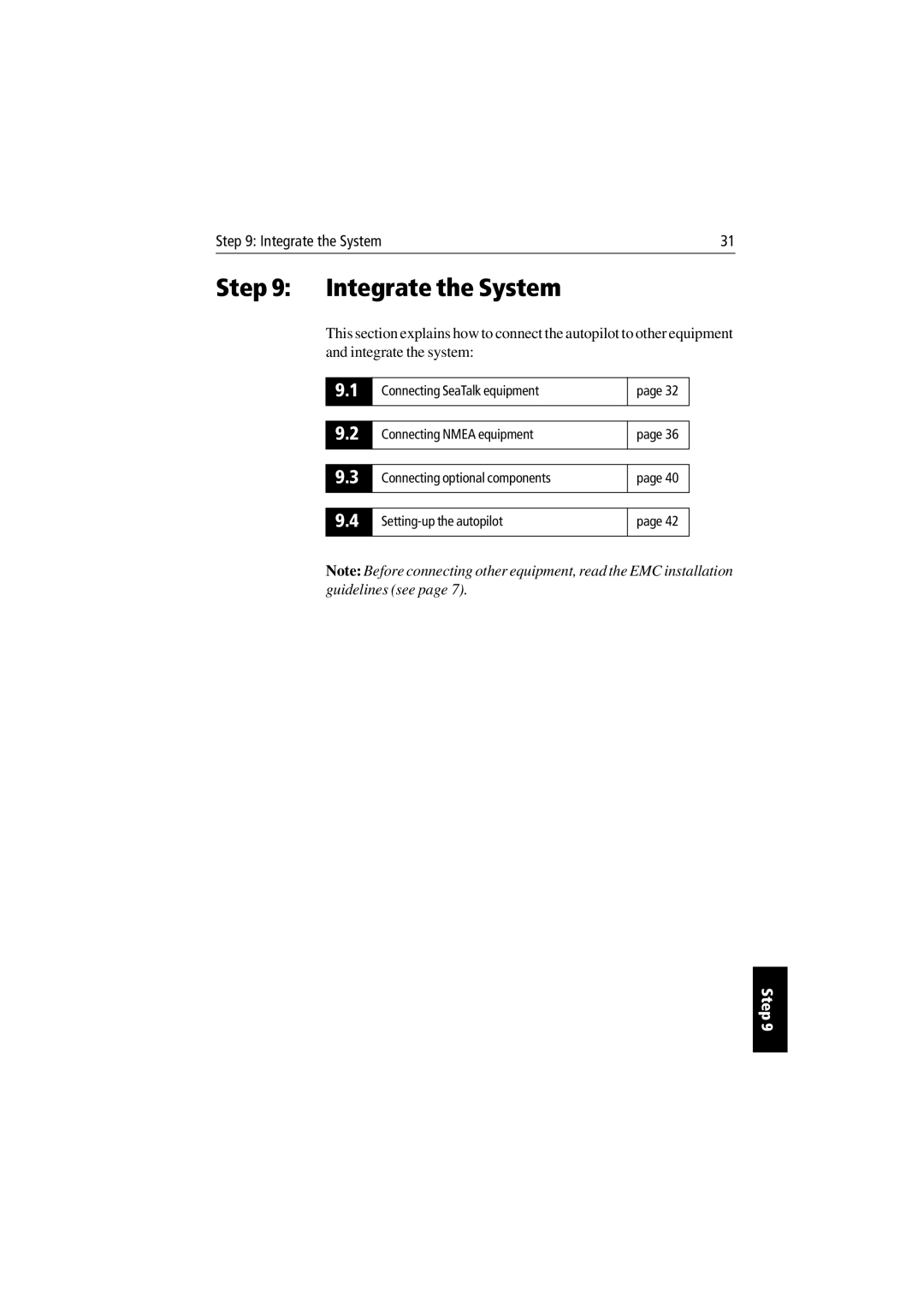 Raymarine 150/400 manual Integrate the System 