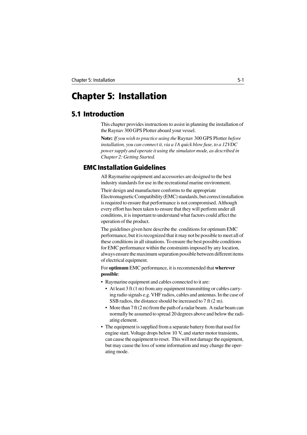 Raymarine 300 manual EMC Installation Guidelines 