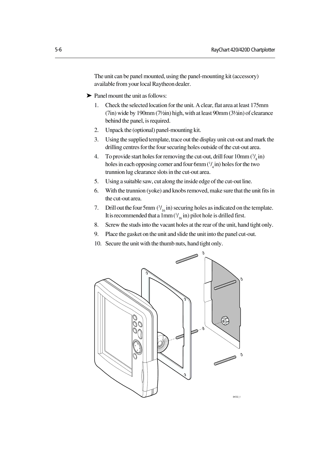 Raymarine 420D manual D47221 