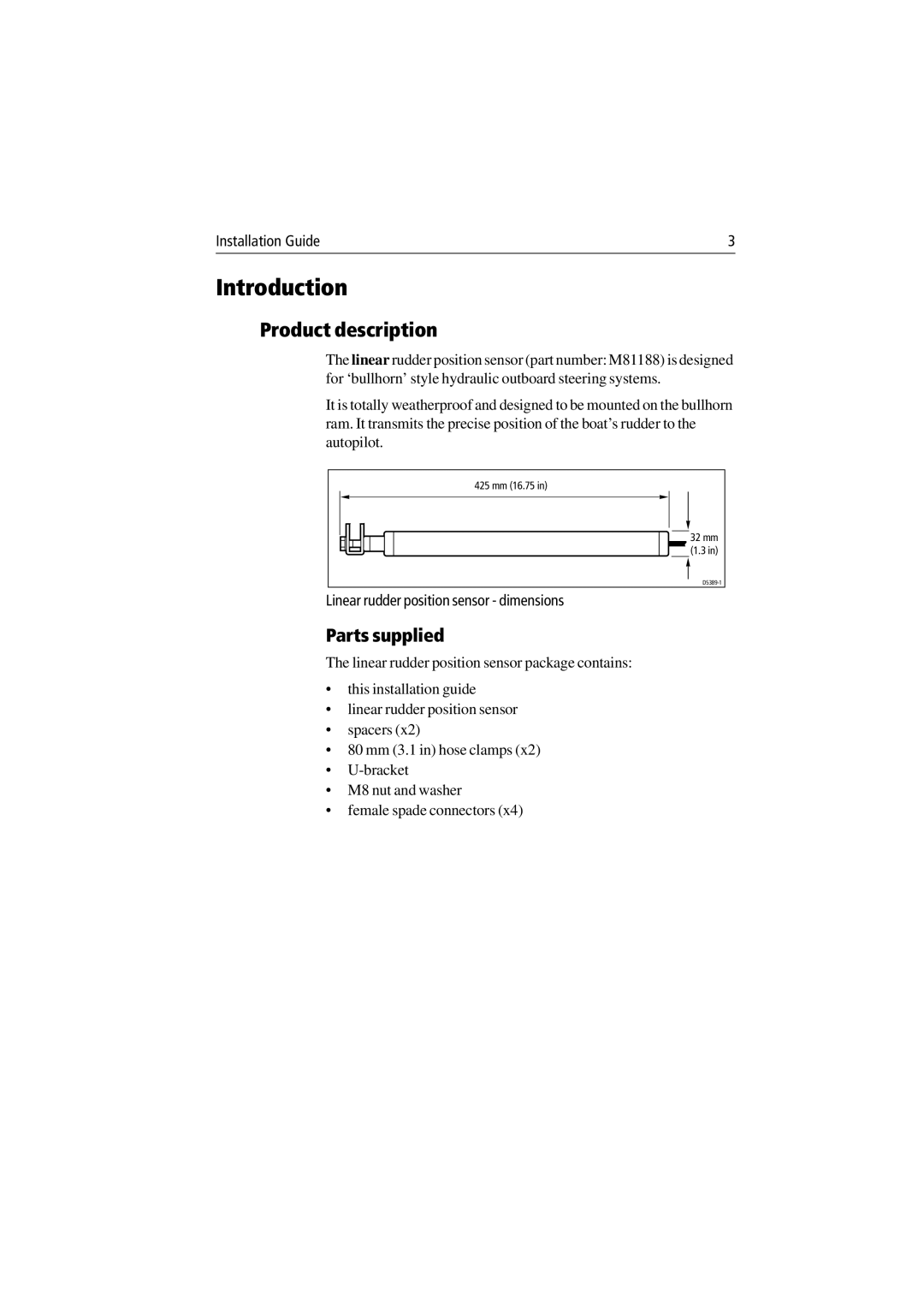 Raymarine 81006-3 manual Introduction, Product description 