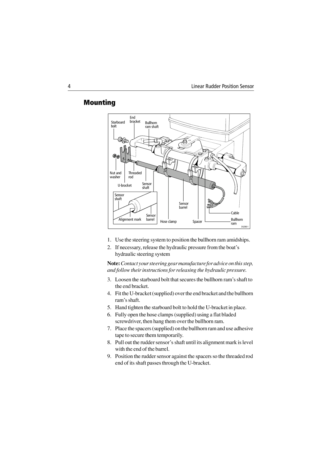 Raymarine 81006-3 manual Mounting 