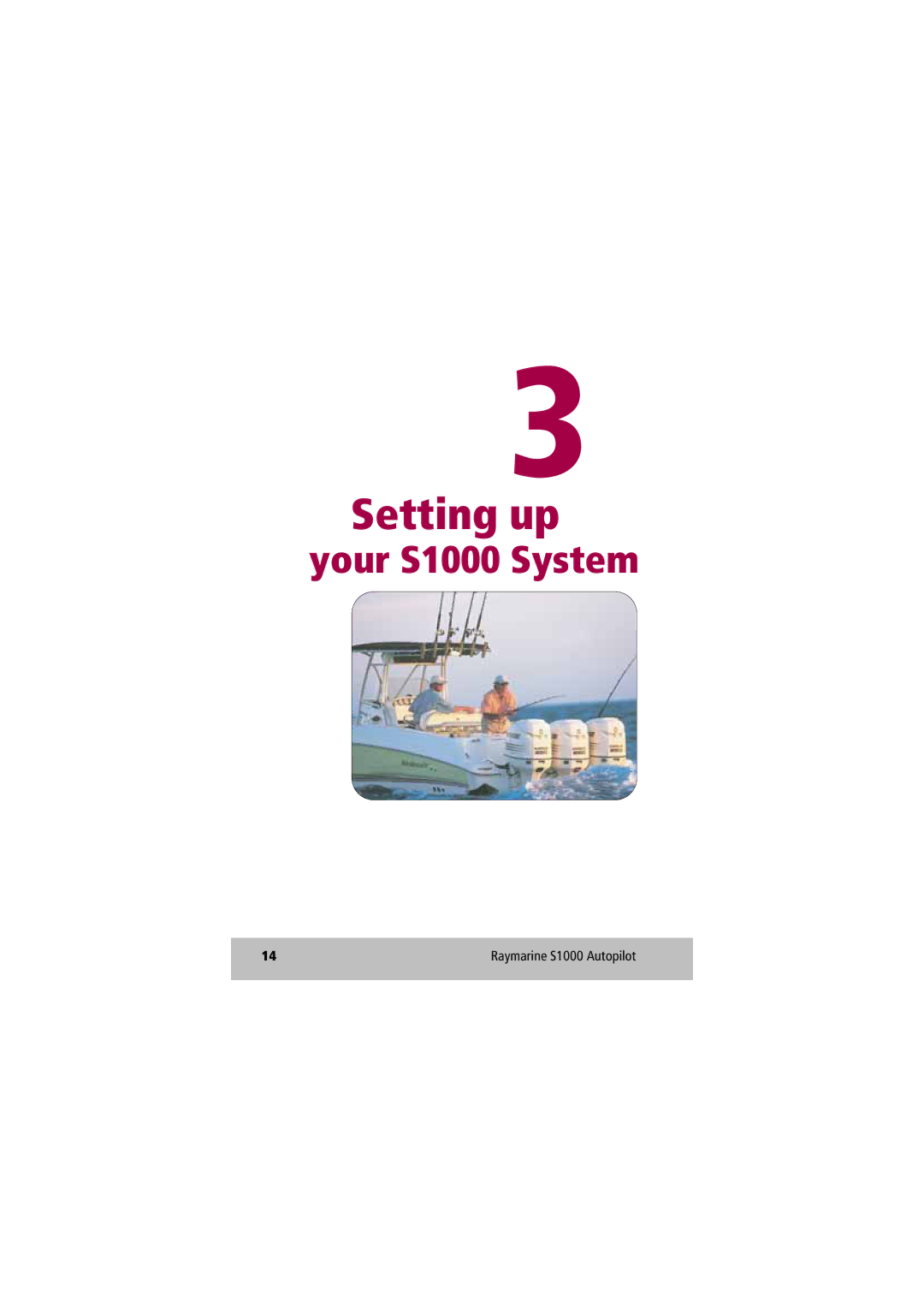 Raymarine D7637-1 manual Setting up 