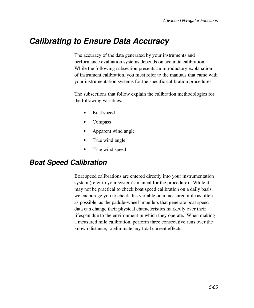 Raymarine Marine GPS System manual Calibrating to Ensure Data Accuracy, Boat Speed Calibration 