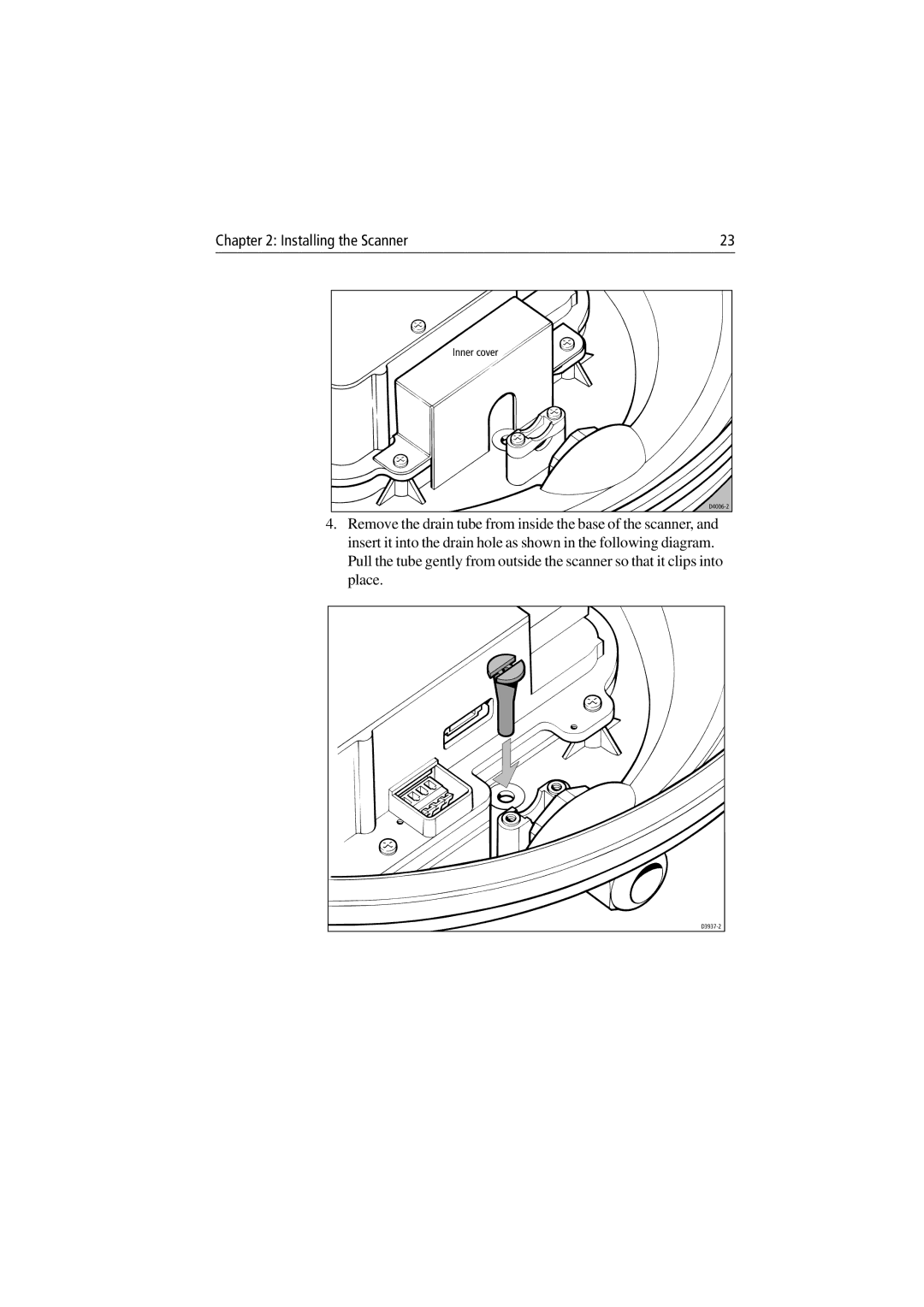 Raymarine Radar Scanner manual Inner cover 