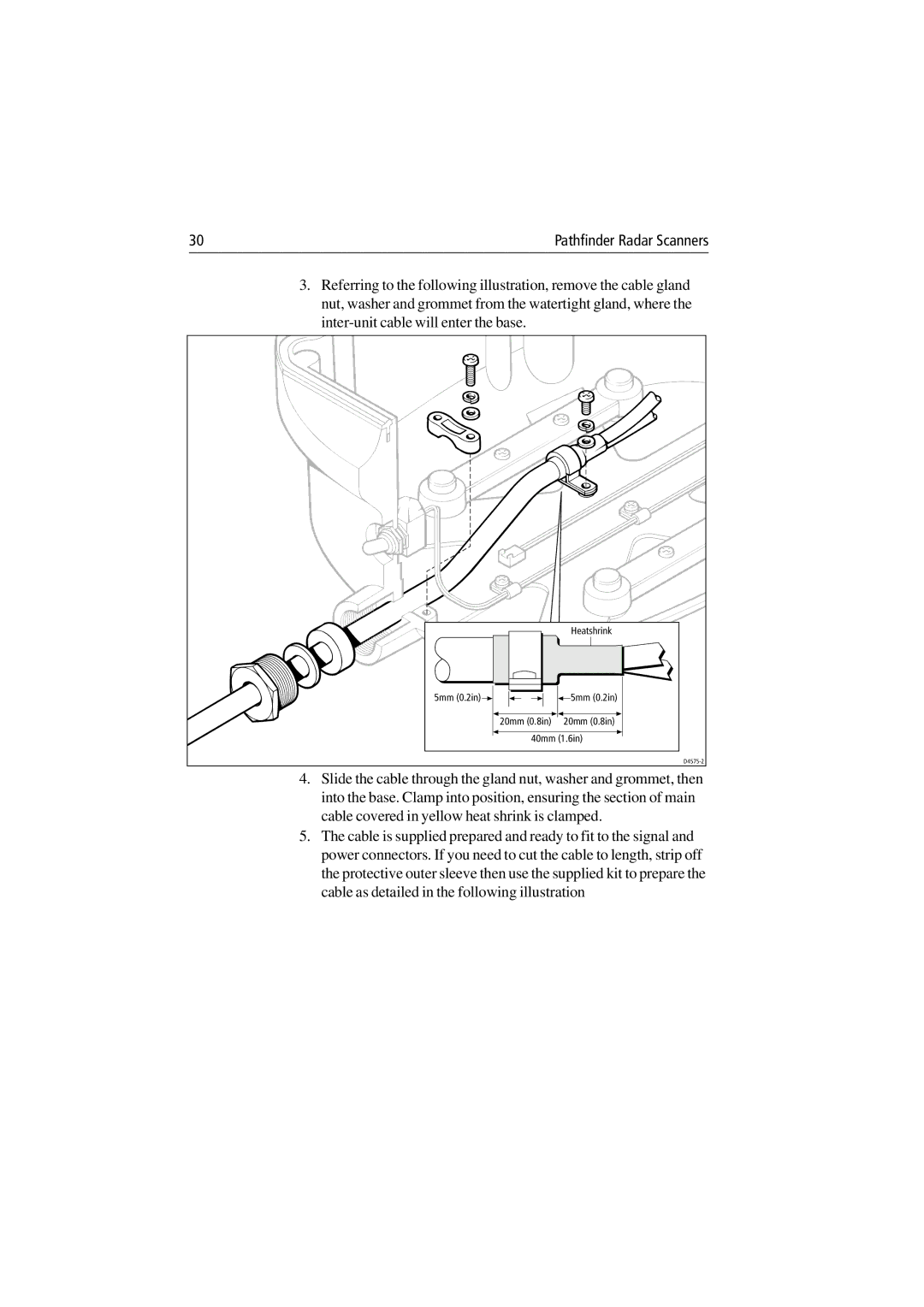 Raymarine Radar Scanner manual Heatshrink 