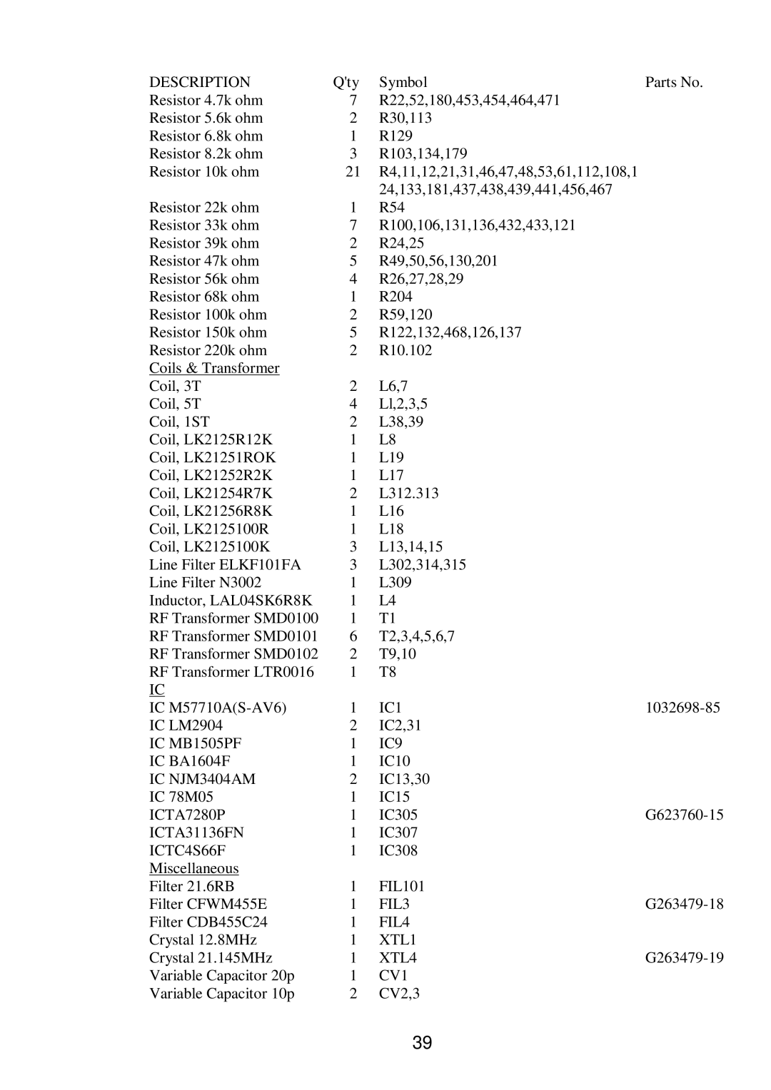 Raymarine RAY 210VHF operation manual IC1 