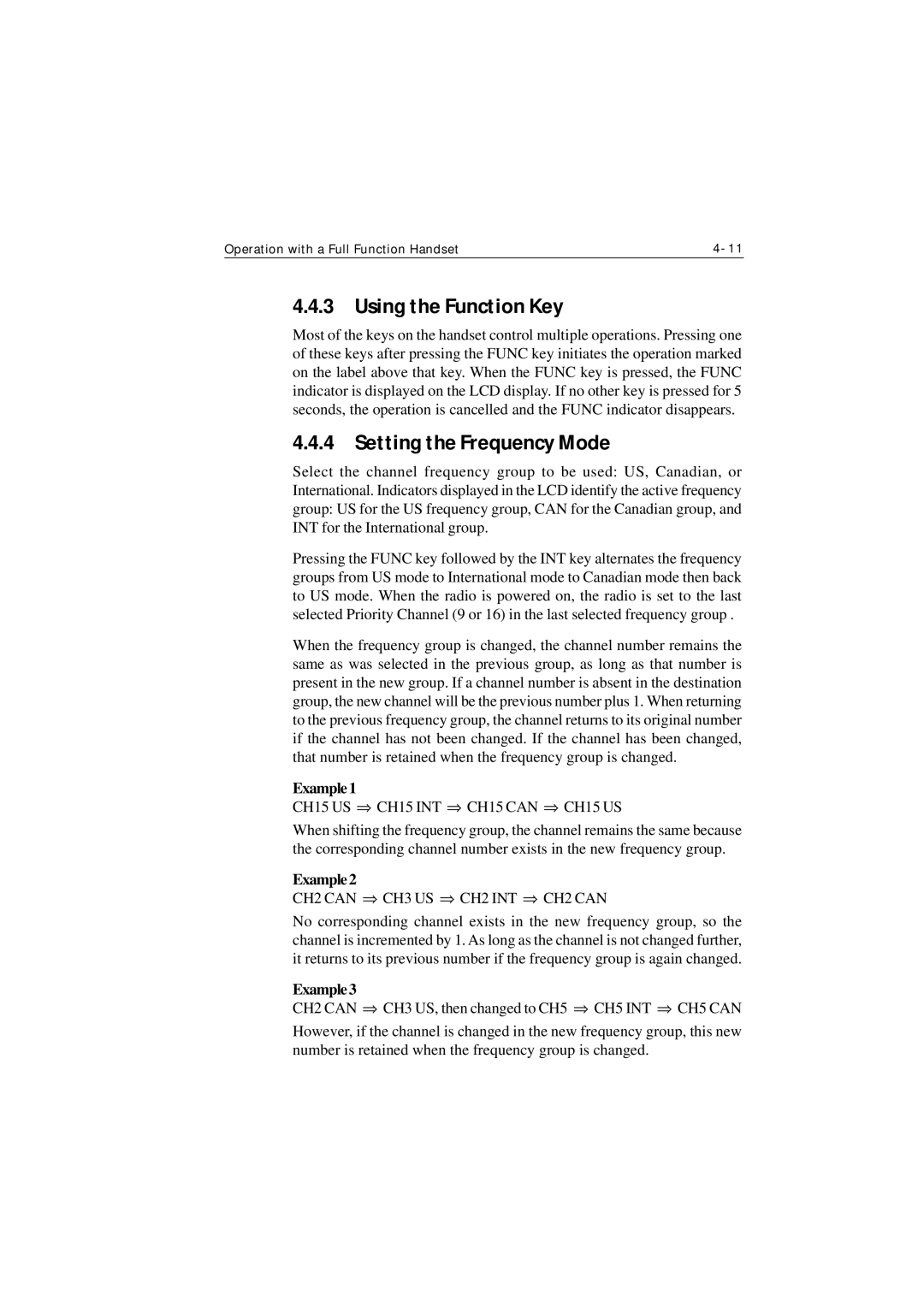 Raymarine Ray215 manual Using the Function Key, Example1, Example2, Example3 