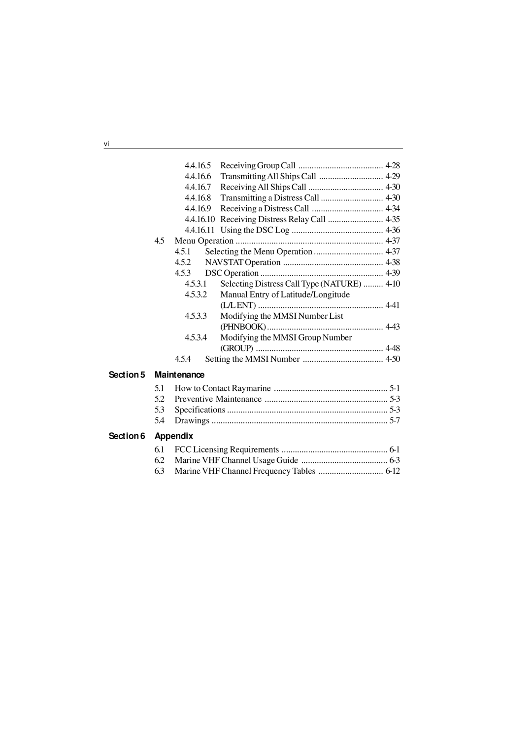 Raymarine Ray215 manual Section Appendix 