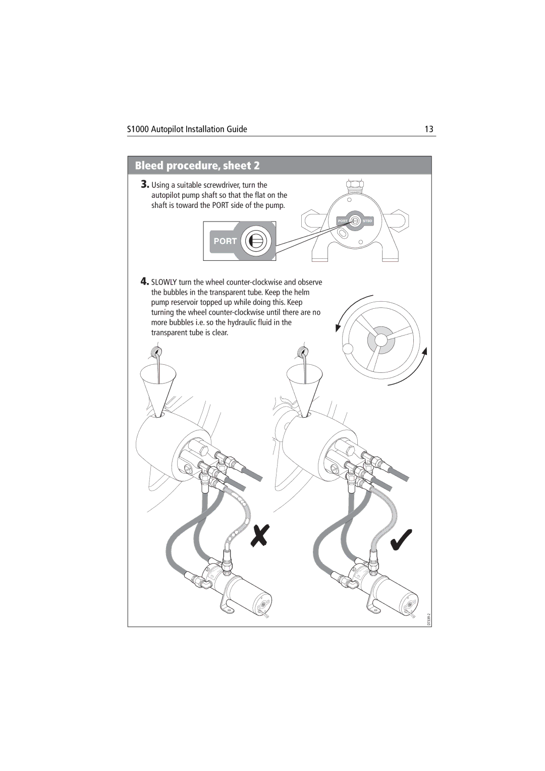 Raymarine S1000 manual D7339-2 