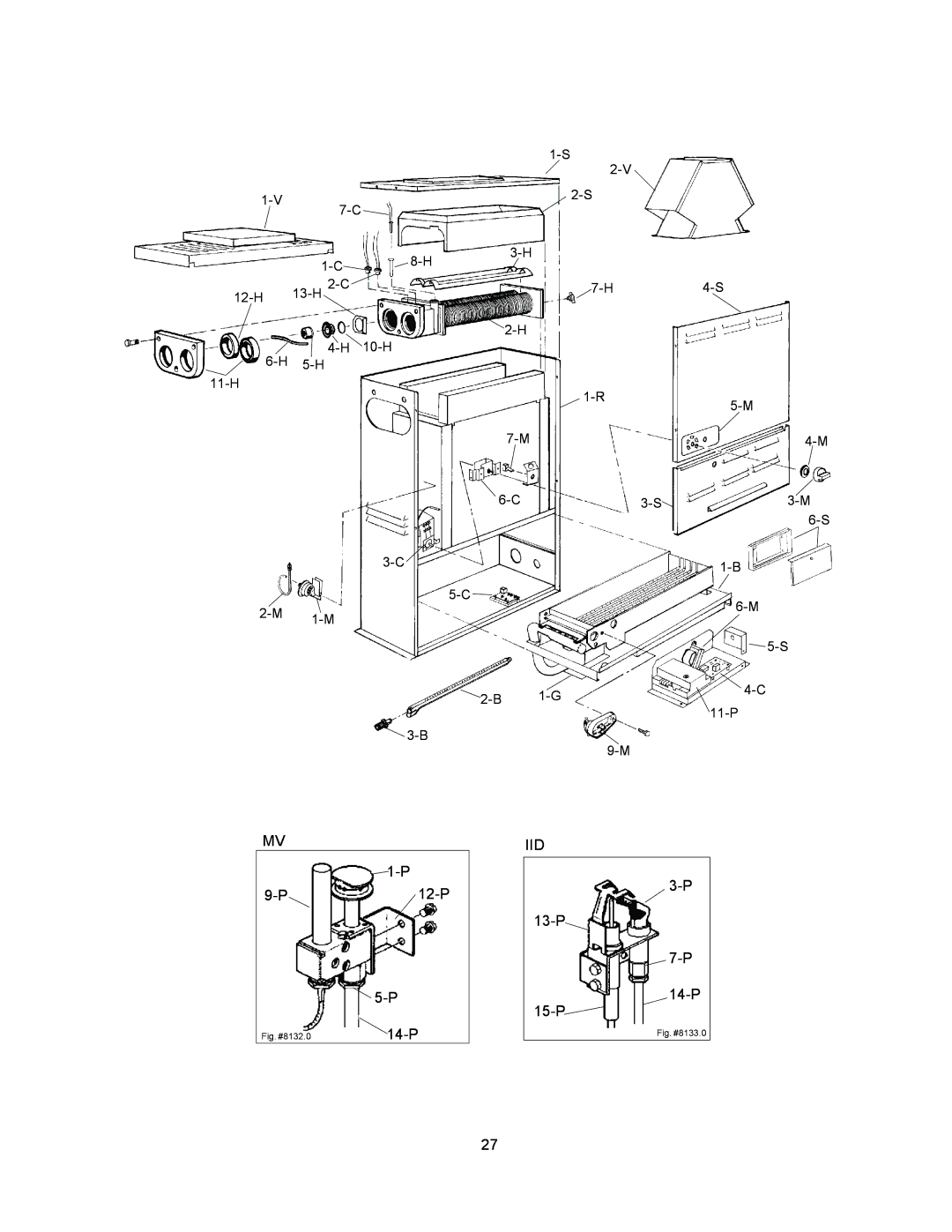 Raypak 055B installation instructions Iid, 13-P 14-P 15-P 