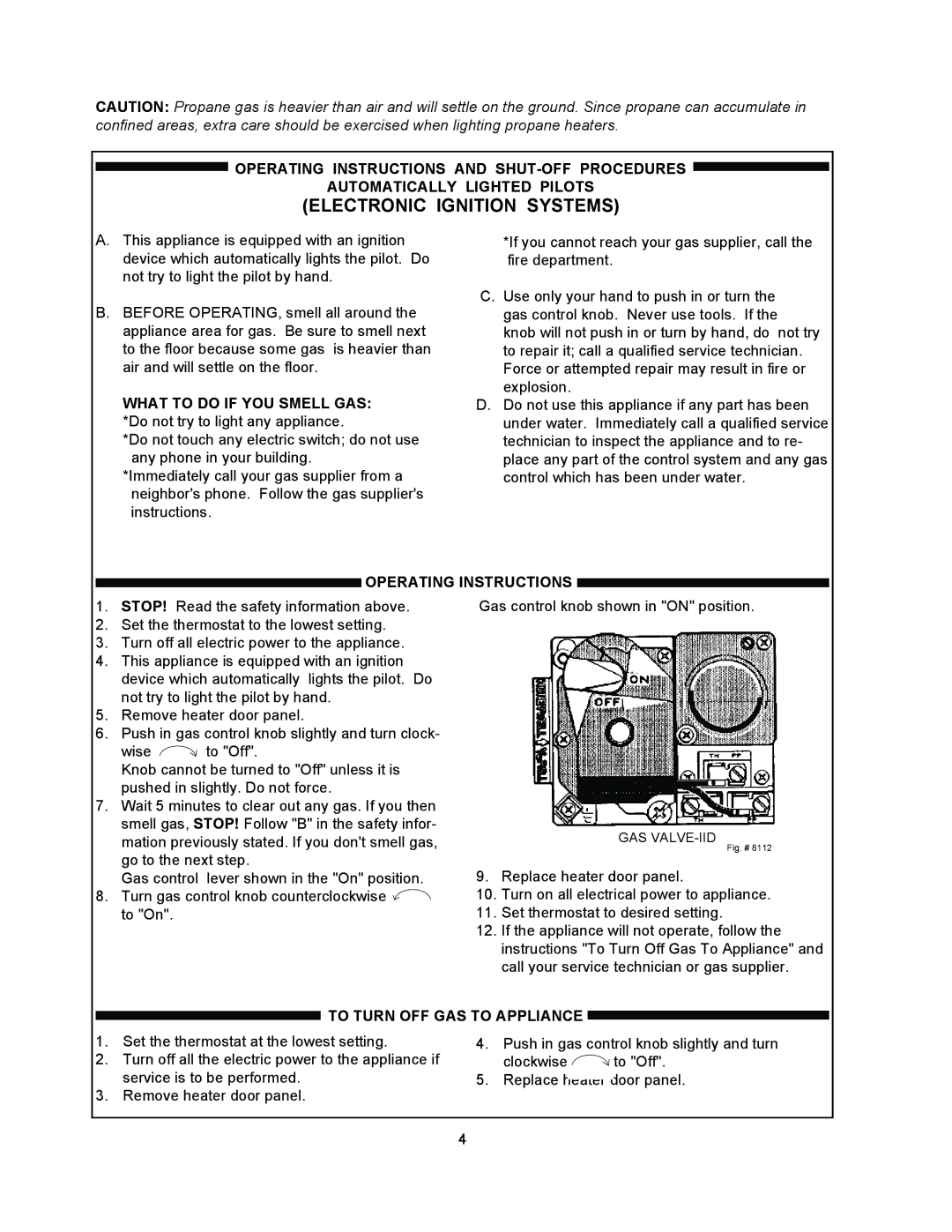 Raypak 055B installation instructions Electronic Ignition Systems, Operating Instructions 