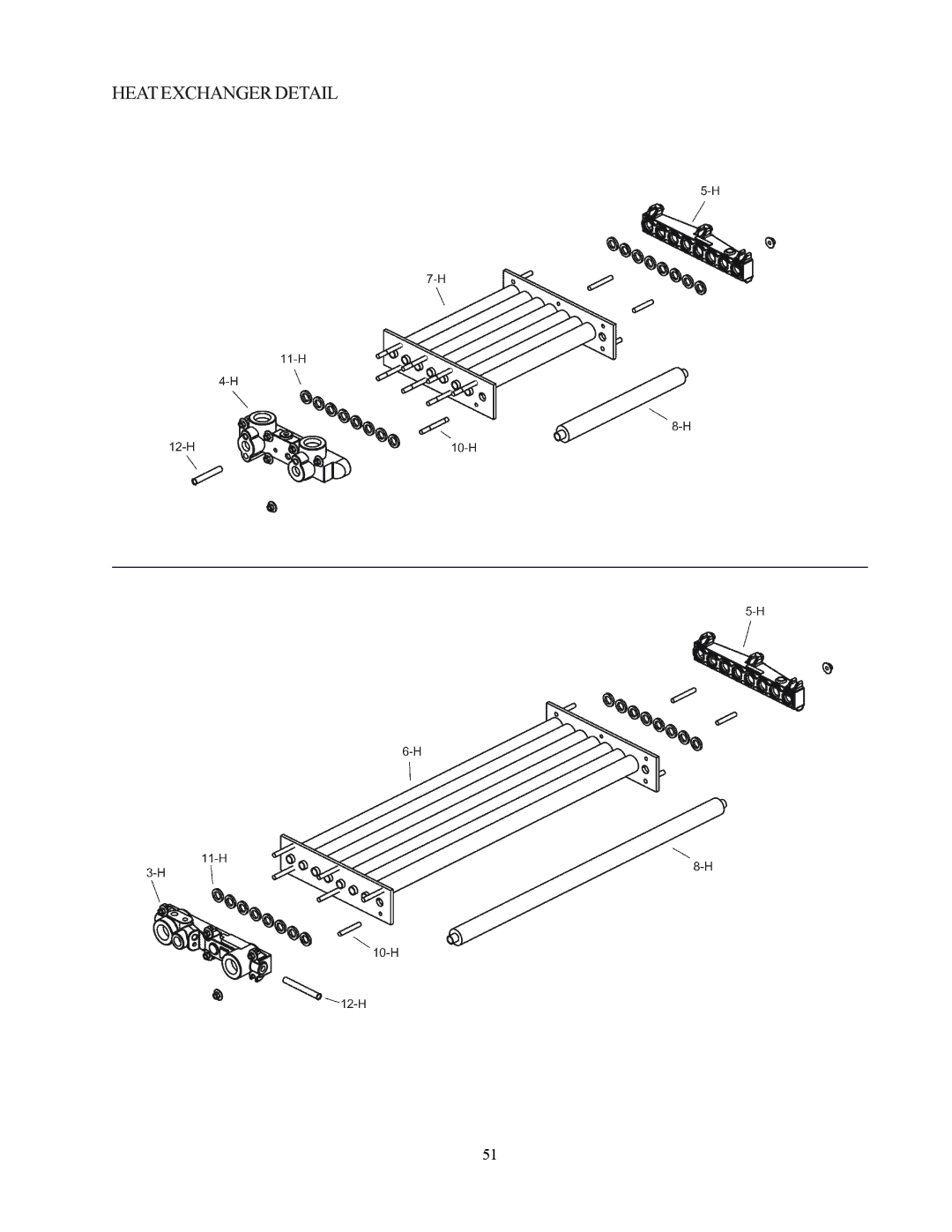 Raypak 122-322 installation instructions Heat Exchanger Detail 